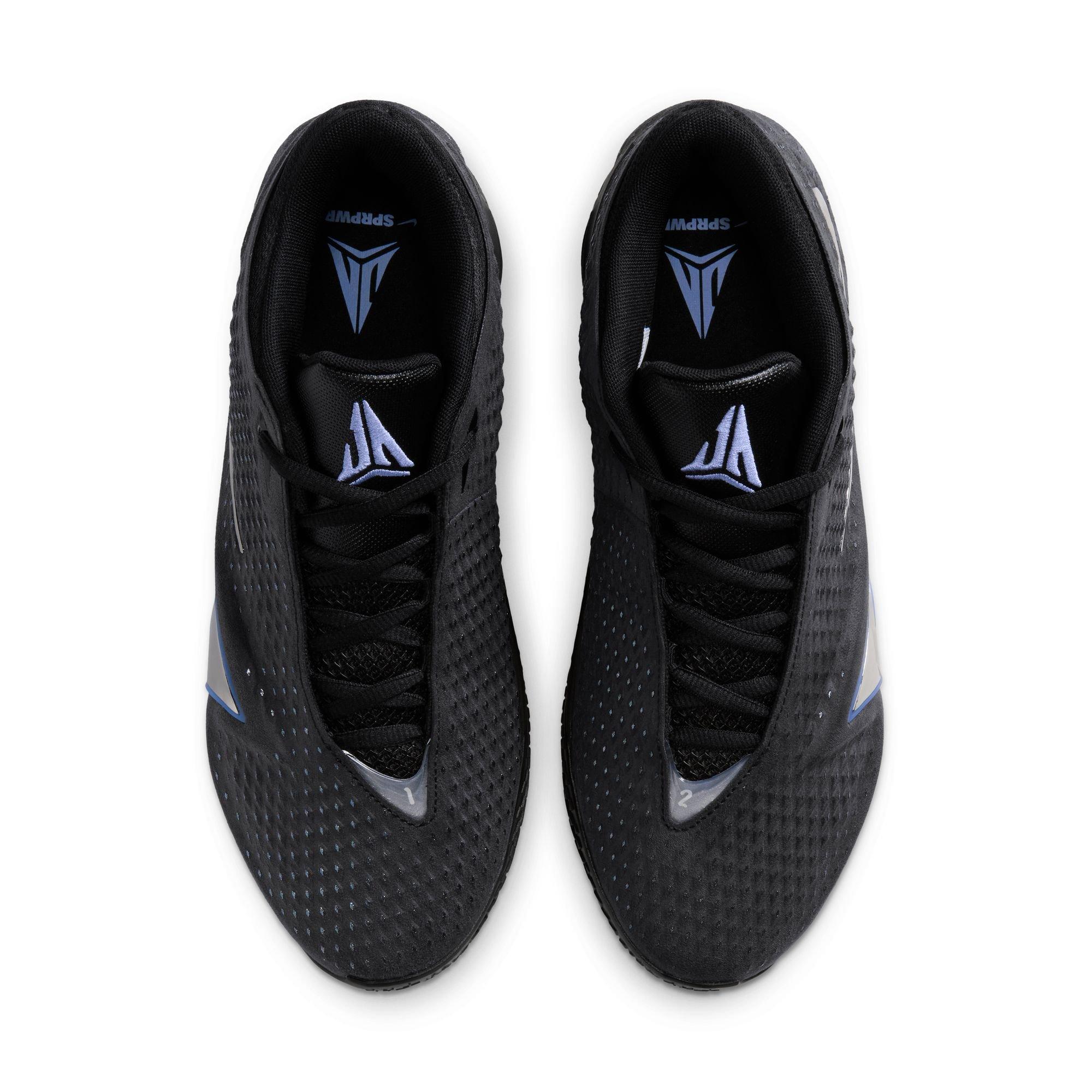 Nike Ja 4 "Dark Mode" Men's Basketball Shoe - BLACK/METALLIC SILVER/COBALT BLISS