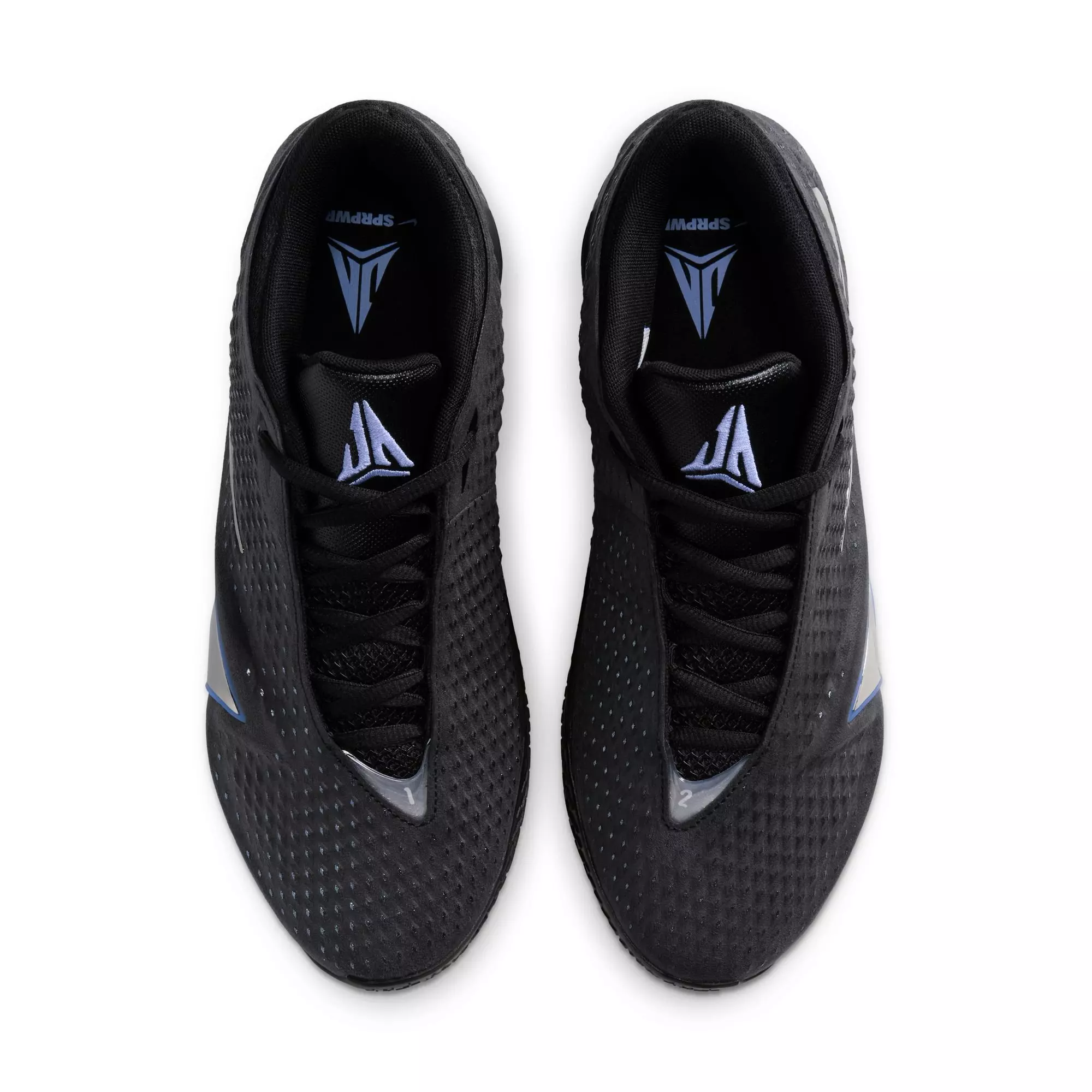 Nike Ja 4 "Dark Mode" Men's Basketball Shoe - BLACK/METALLIC SILVER/COBALT BLISS