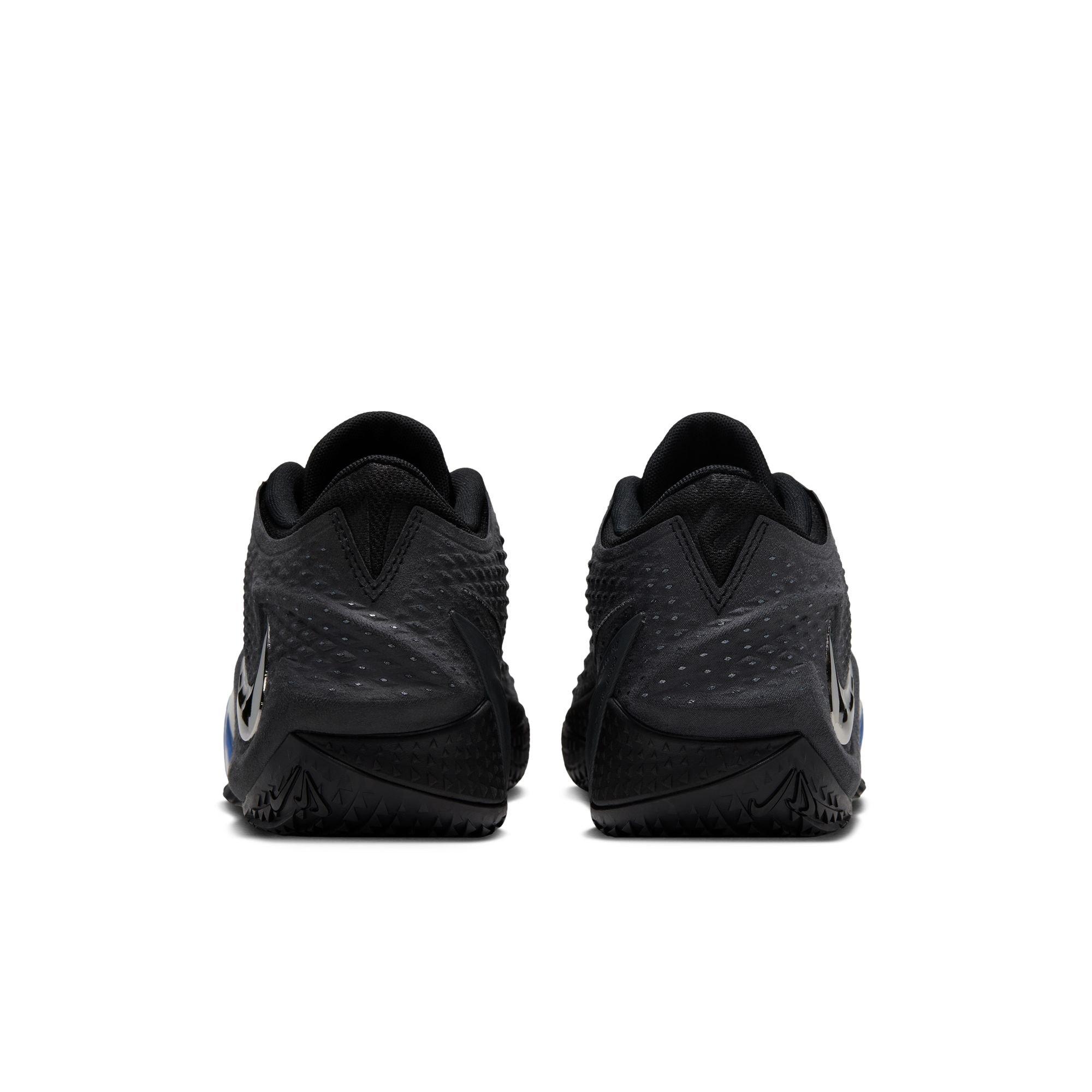 Nike Ja 4 "Dark Mode" Men's Basketball Shoe - BLACK/METALLIC SILVER/COBALT BLISS