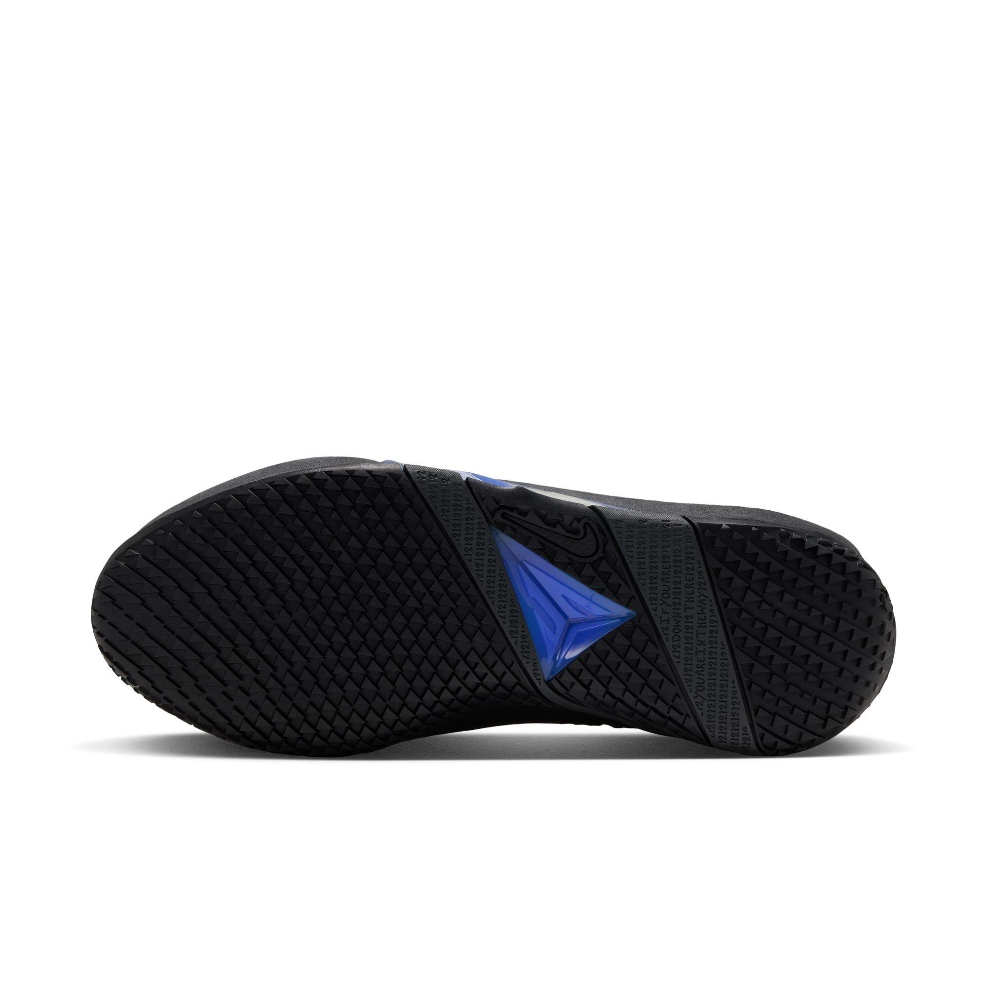 Nike Ja 4 "Dark Mode" Men's Basketball Shoe - BLACK/METALLIC SILVER/COBALT BLISS