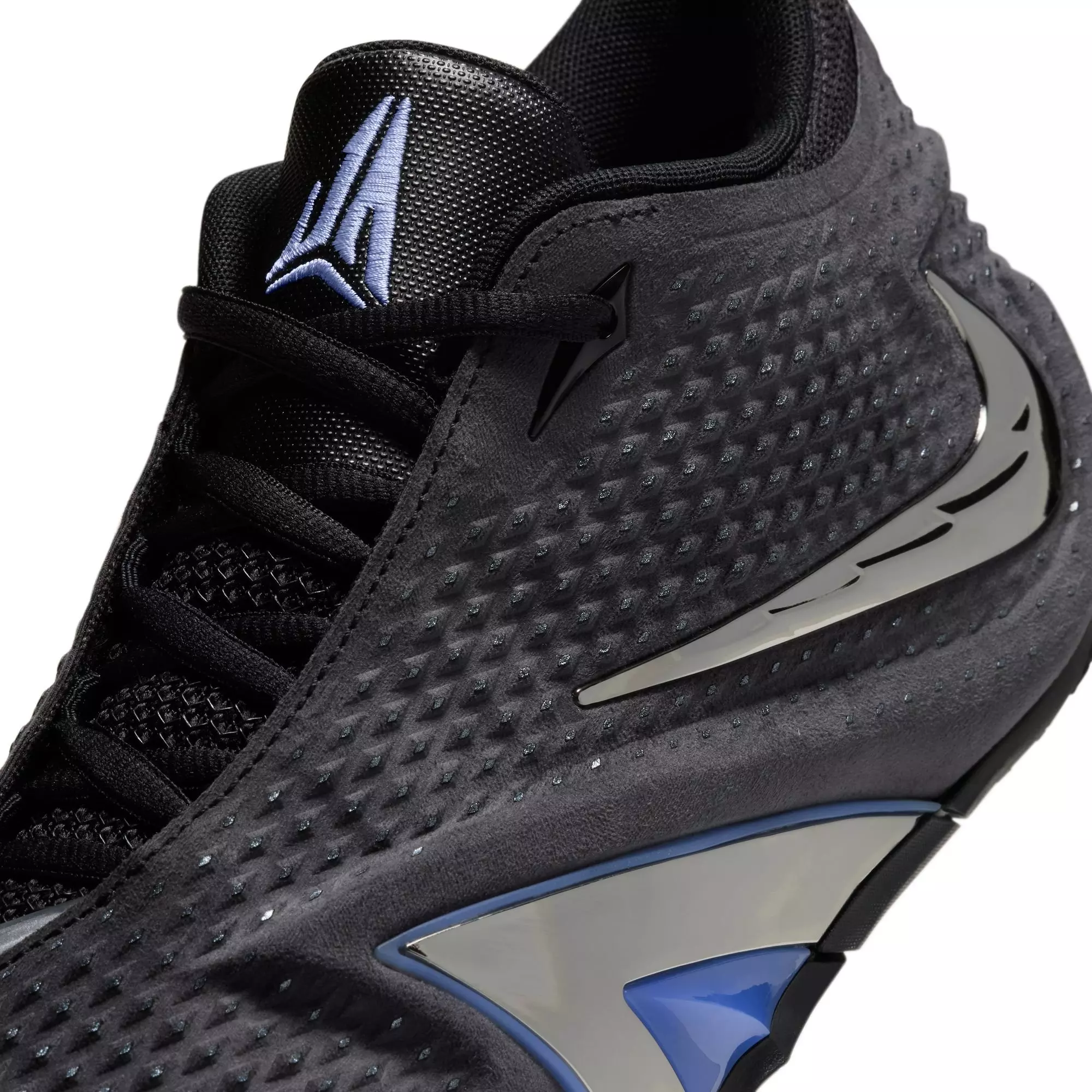 Nike Ja 4 "Dark Mode" Men's Basketball Shoe - BLACK/METALLIC SILVER/COBALT BLISS