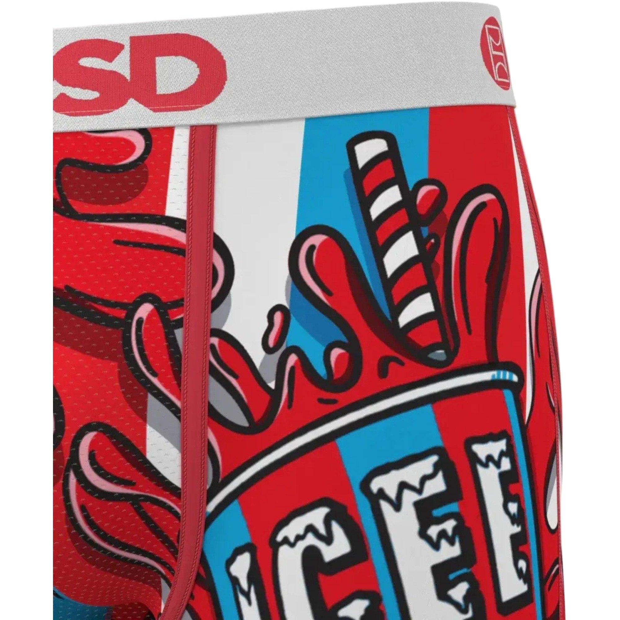PSD Men's x ICEE Freeze Underwear - RED/WHITE Thumbnail View 5