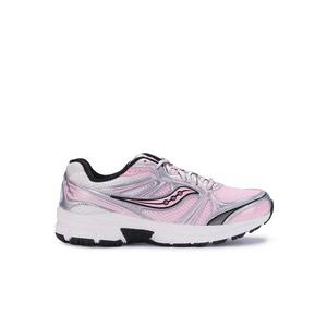 Saucony Grid Legacy "Pink/White/Silver" Preschool Girls' Shoe - WHITE/PINK/SILVER