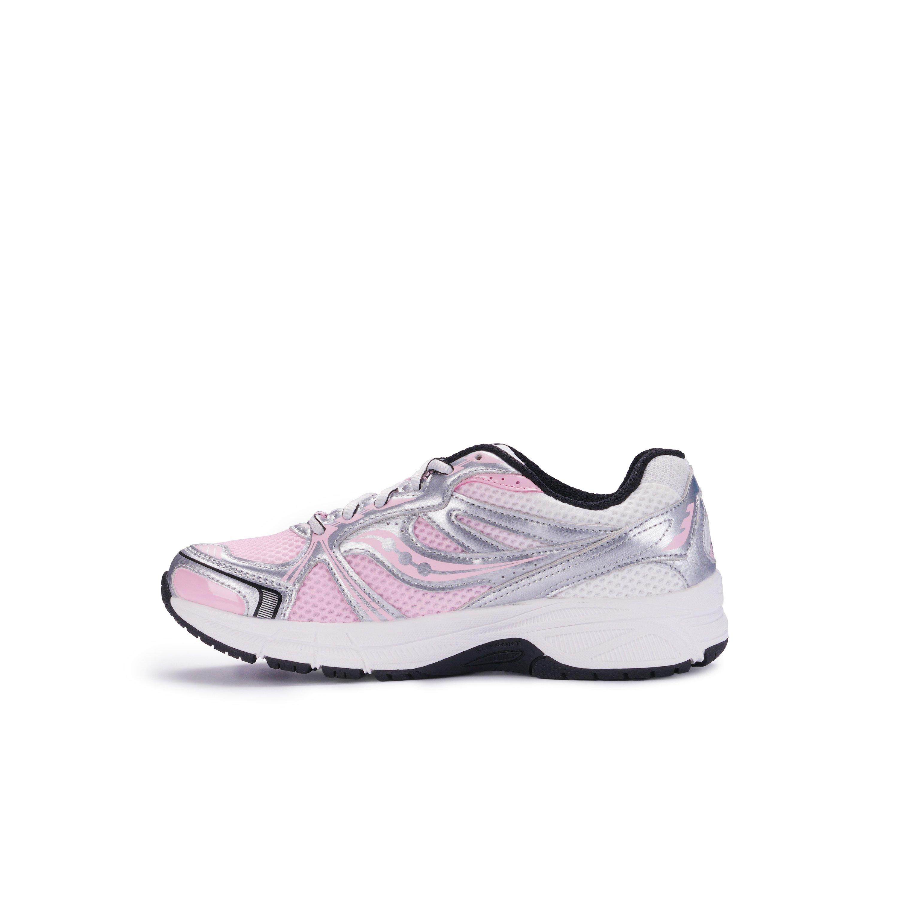 Saucony Grid Legacy "Pink/White/Silver" Toddler Girls' Shoe - WHITE/PINK/SILVER