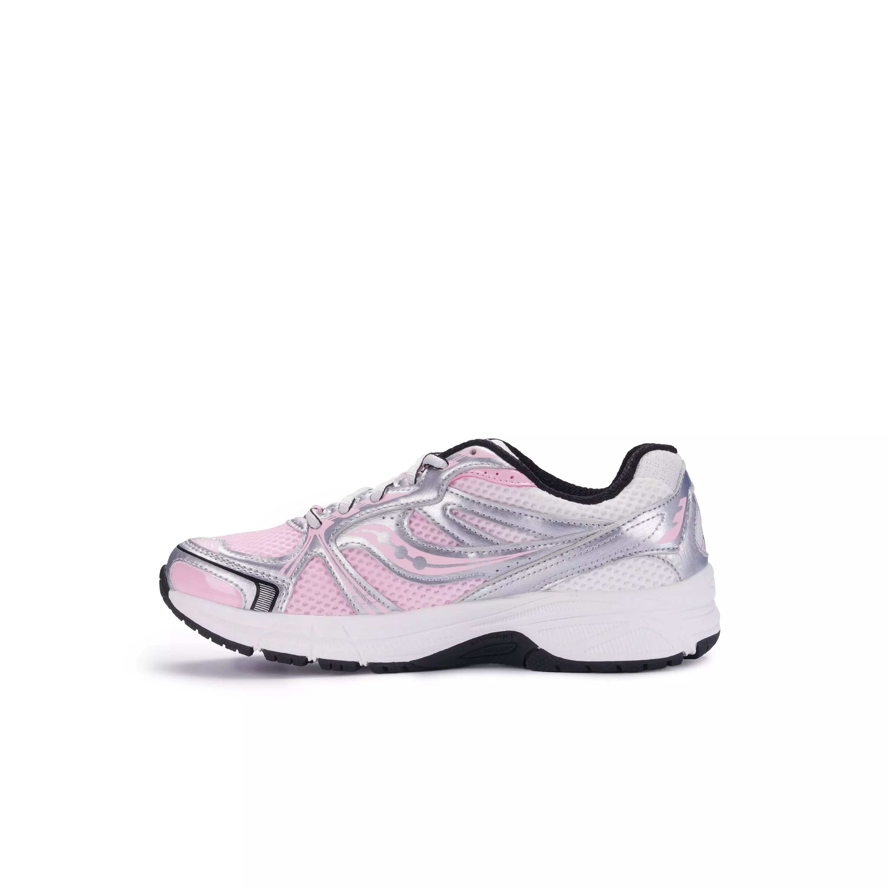 Saucony Grid Legacy "Pink/White/Silver" Toddler Girls' Shoe - WHITE/PINK/SILVER