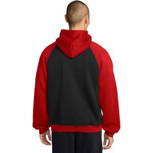 Jordan Men's Brooklyn Fleece Pullover Hoodie-Black/Red - BLACK/RED