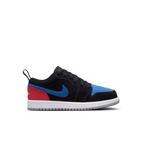 Jordan 1 Low "Black/Summit White/True Blue/Varsity Red" Preschool Boys' Shoe - BLACK/RED/BLUE