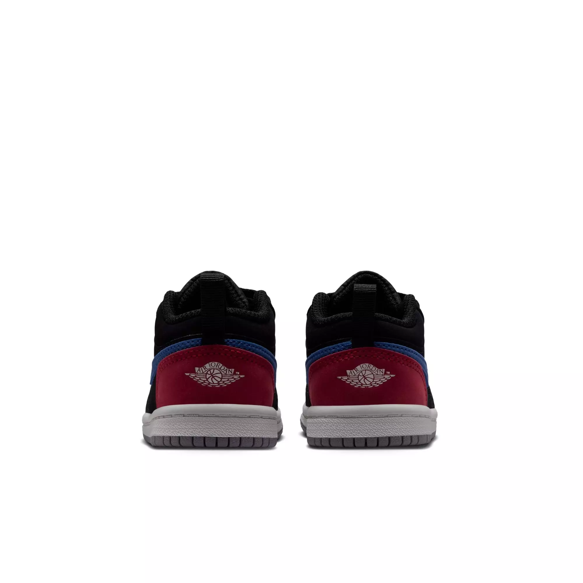Jordan 1 Low "Black/Summit White/True Blue/Varsity Red" Toddler Boys' Shoe - BLACK/RED/BLUE