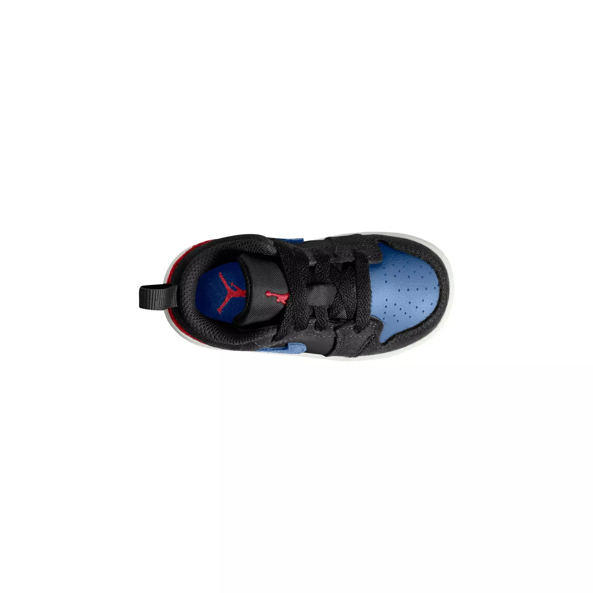 Jordan 1 Low "Black/Summit White/True Blue/Varsity Red" Toddler Boys' Shoe - BLACK/RED/BLUE