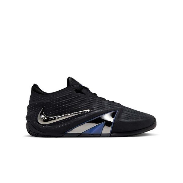 Nike Ja 4 "Dark Mode" Grade School Kids' Basketball Shoe - BLACK/METALLIC SILVER/COBALT BLISS
