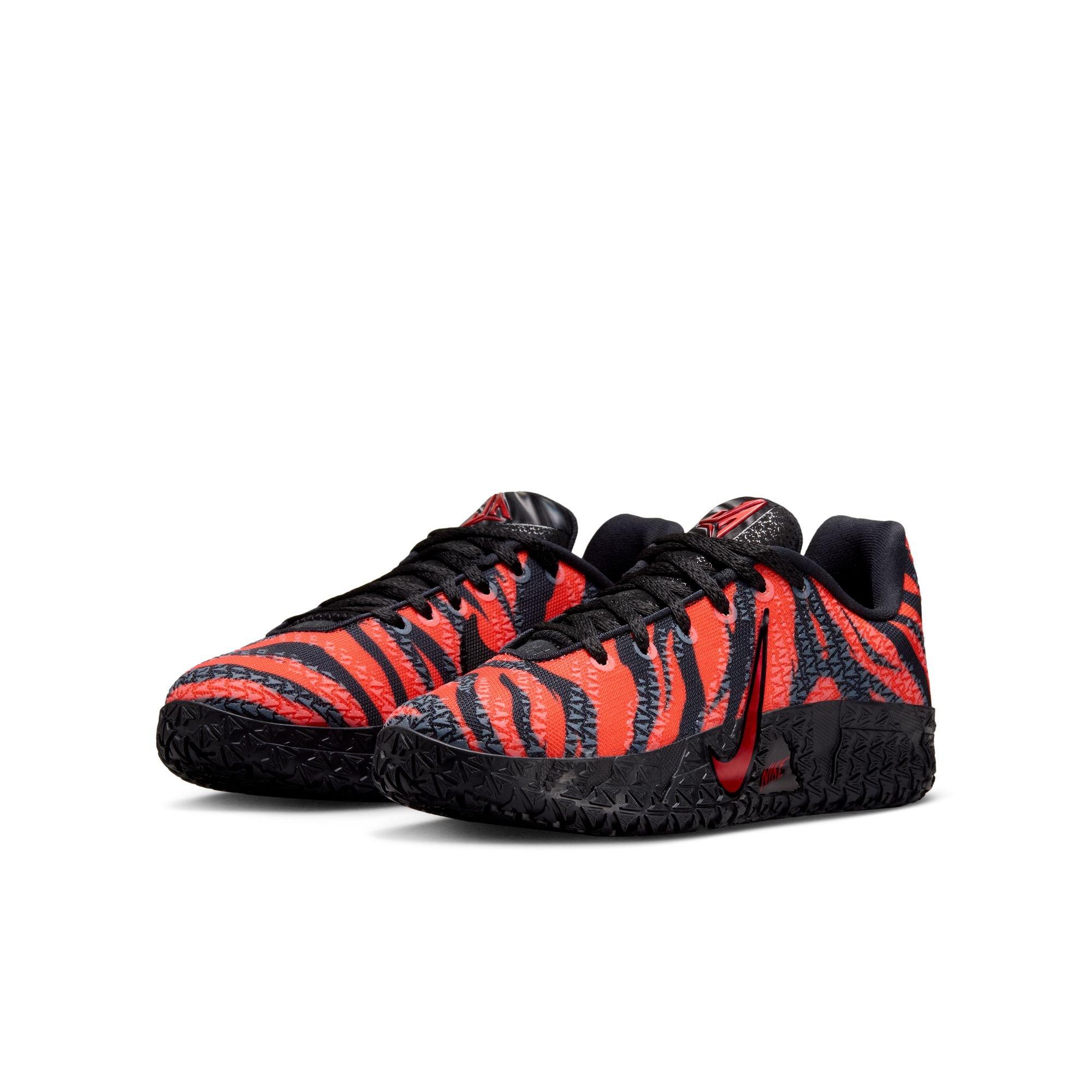 Nike Ja 3 "Tiger" Grade School Kids' Basketball Shoe - SAFETY ORANGE/BLACK/UNIVERSITY RED Thumbnail View 6