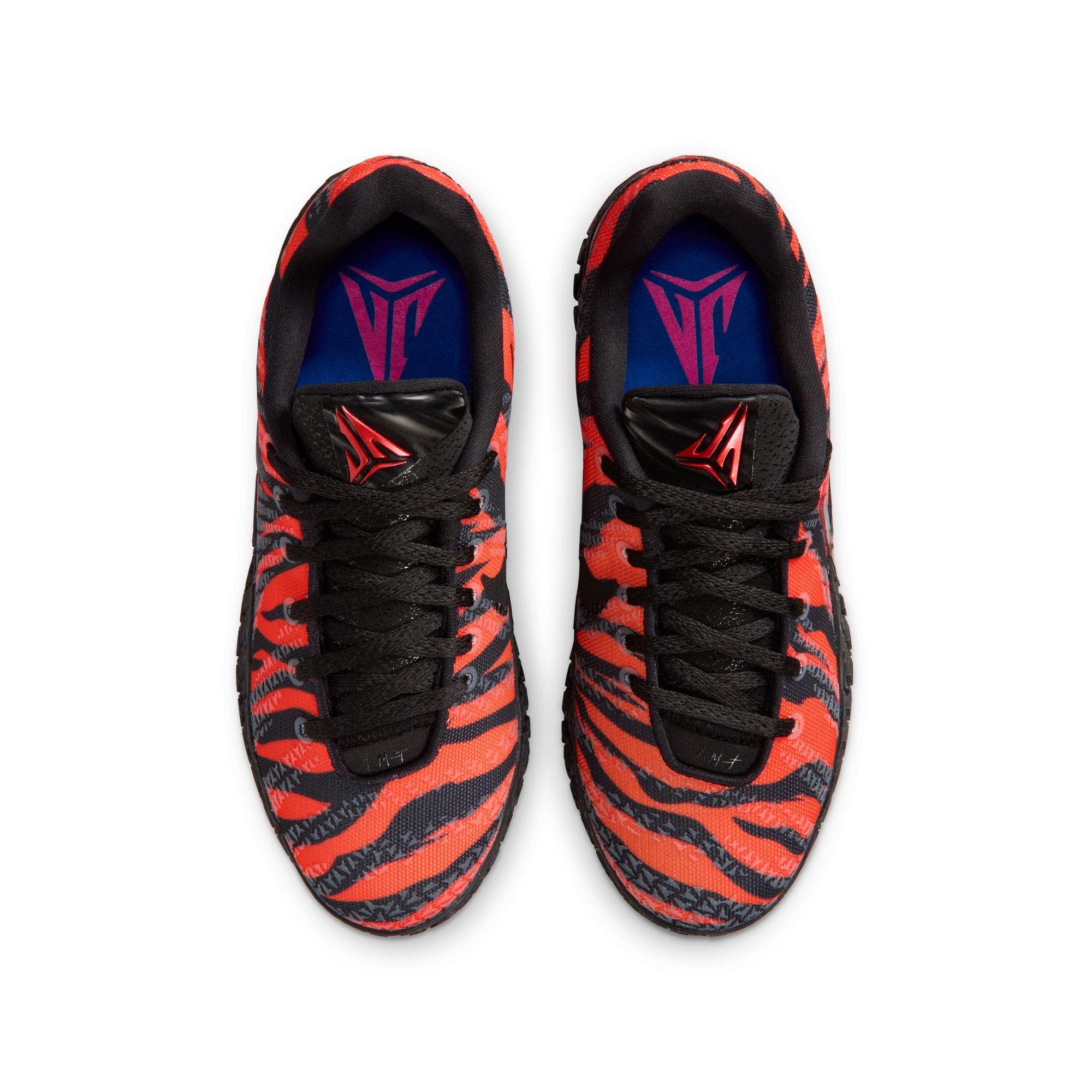 Nike Ja 3 "Tiger" Grade School Kids' Basketball Shoe - SAFETY ORANGE/BLACK/UNIVERSITY RED Thumbnail View 7