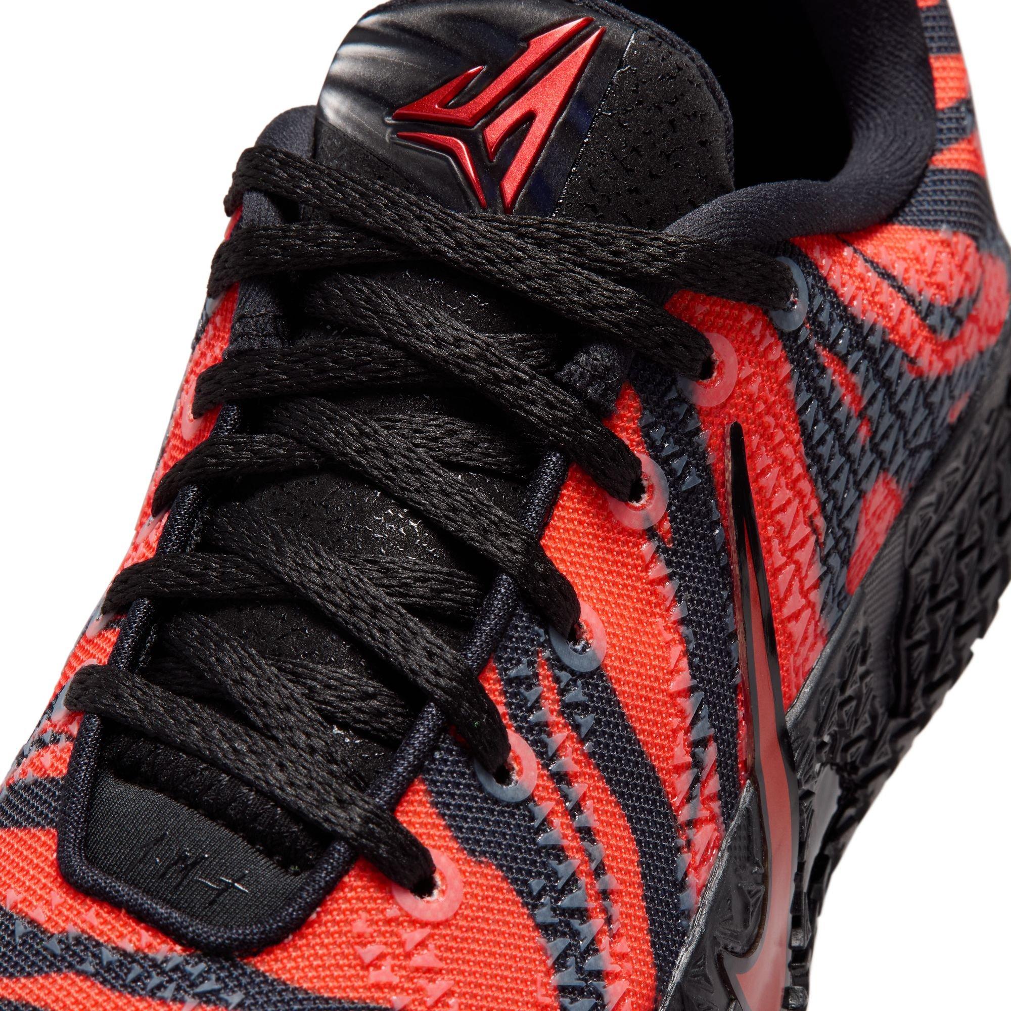 Nike Ja 3 "Tiger" Grade School Kids' Basketball Shoe - SAFETY ORANGE/BLACK/UNIVERSITY RED Thumbnail View 11