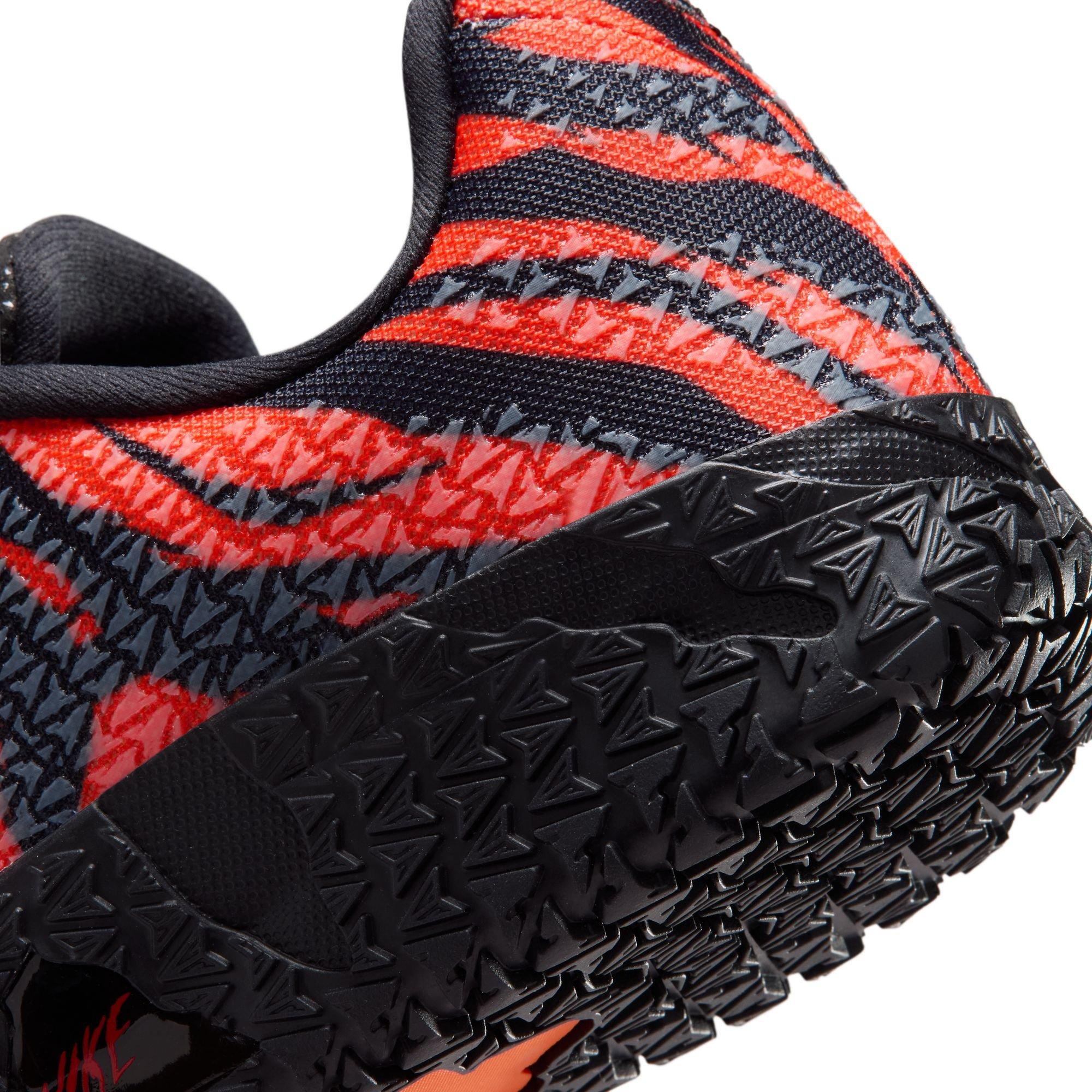 Nike Ja 3 "Tiger" Grade School Kids' Basketball Shoe - SAFETY ORANGE/BLACK/UNIVERSITY RED Thumbnail View 12