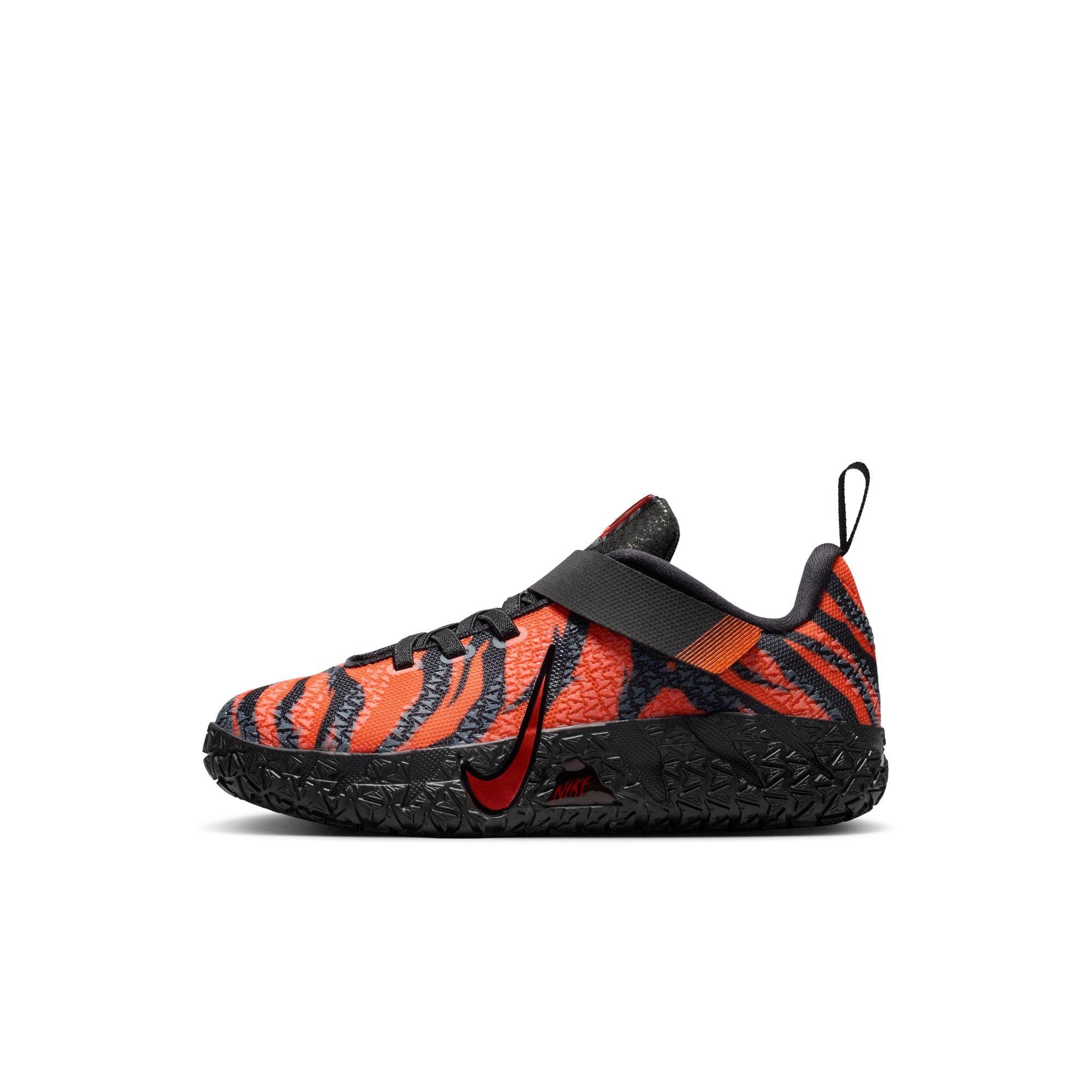 Nike Ja 3 "Tiger" Preschool Kids' Basketball Shoe - SAFETY ORANGE/BLACK/UNIVERSITY RED Thumbnail View 3