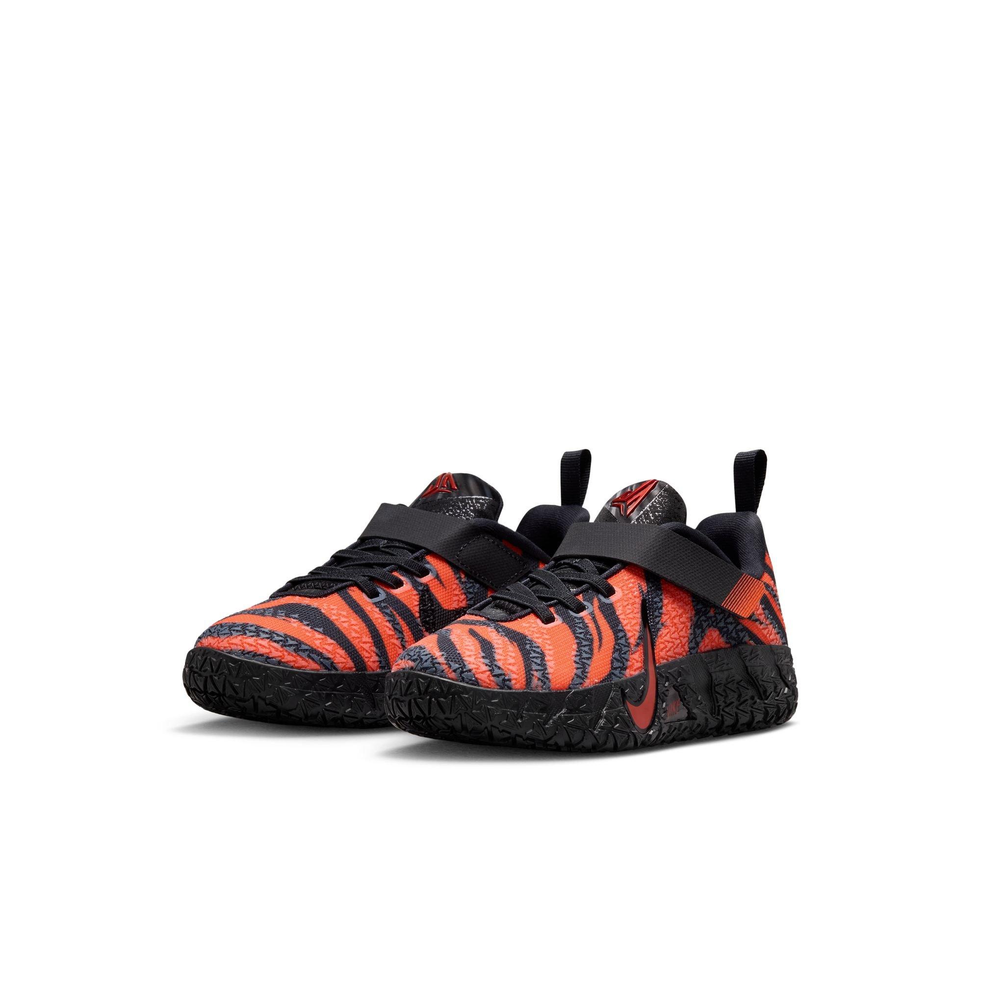 Nike Ja 3 "Tiger" Preschool Kids' Basketball Shoe - SAFETY ORANGE/BLACK/UNIVERSITY RED Thumbnail View 5