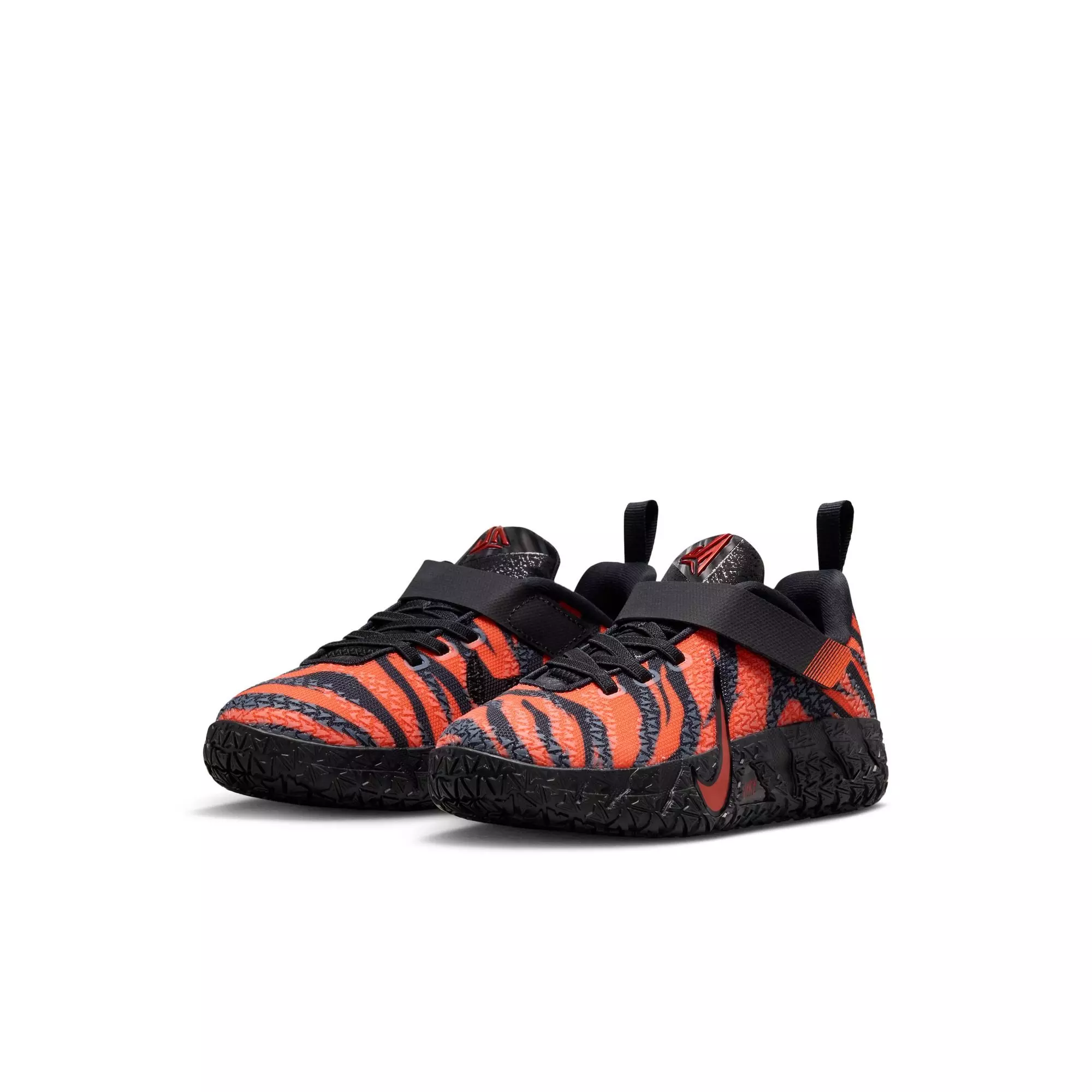 Nike Ja 3 "Tiger" Preschool Kids' Basketball Shoe - SAFETY ORANGE/BLACK/UNIVERSITY RED