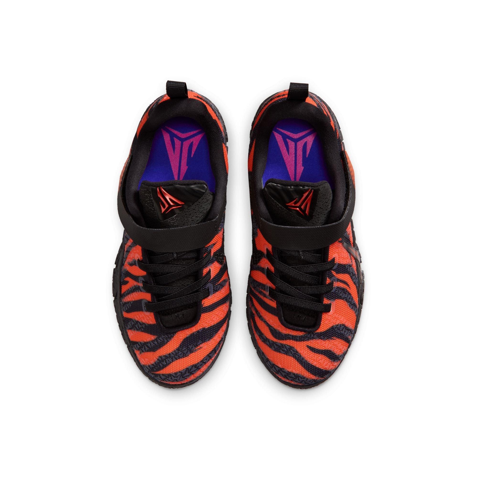 Nike Ja 3 "Tiger" Preschool Kids' Basketball Shoe - SAFETY ORANGE/BLACK/UNIVERSITY RED Thumbnail View 6
