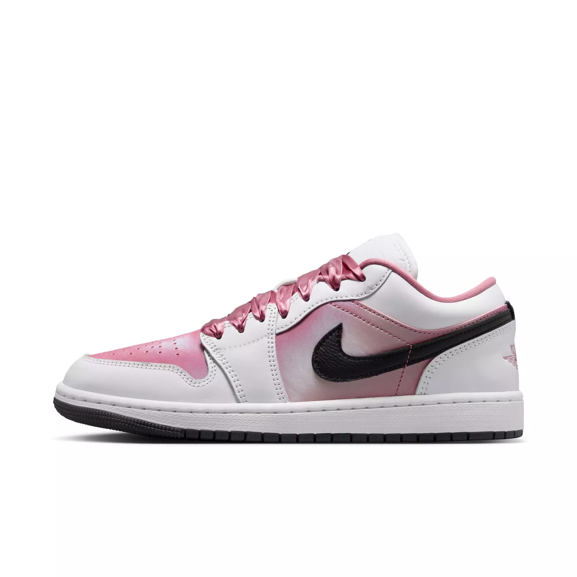 Jordan 1 Low SE "White/Desert Berry/Black" Women's Shoe - WHITE/PINK
