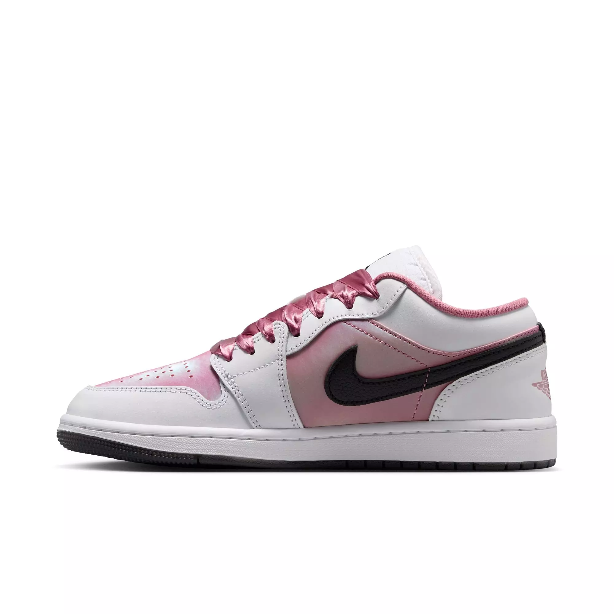 Jordan 1 Low SE "White/Desert Berry/Black" Women's Shoe - WHITE/PINK