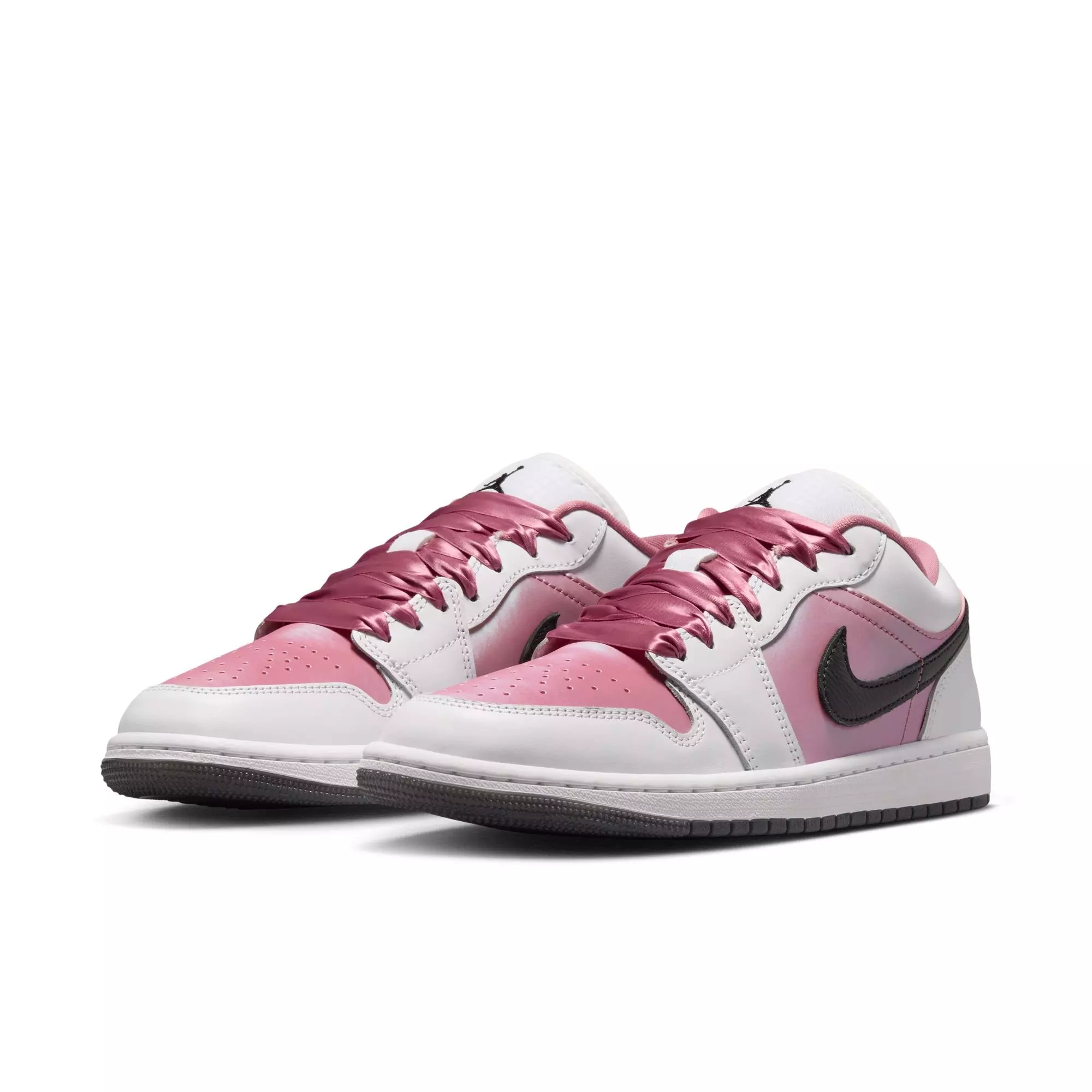 Jordan 1 Low SE "White/Desert Berry/Black" Women's Shoe - WHITE/PINK