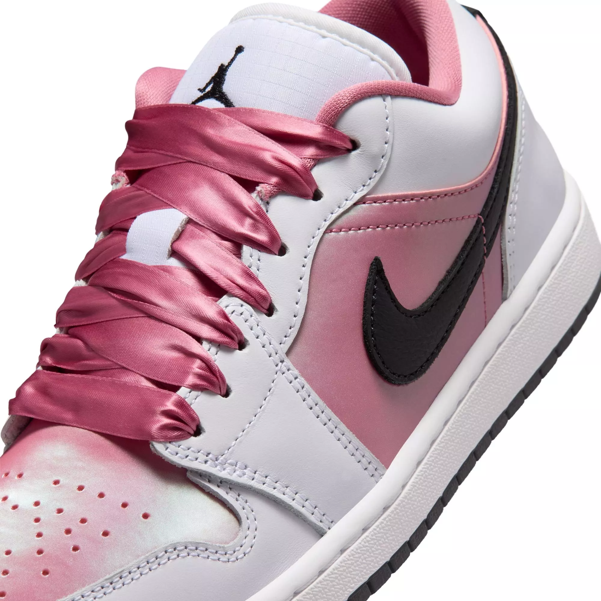 Jordan 1 Low SE "White/Desert Berry/Black" Women's Shoe - WHITE/PINK