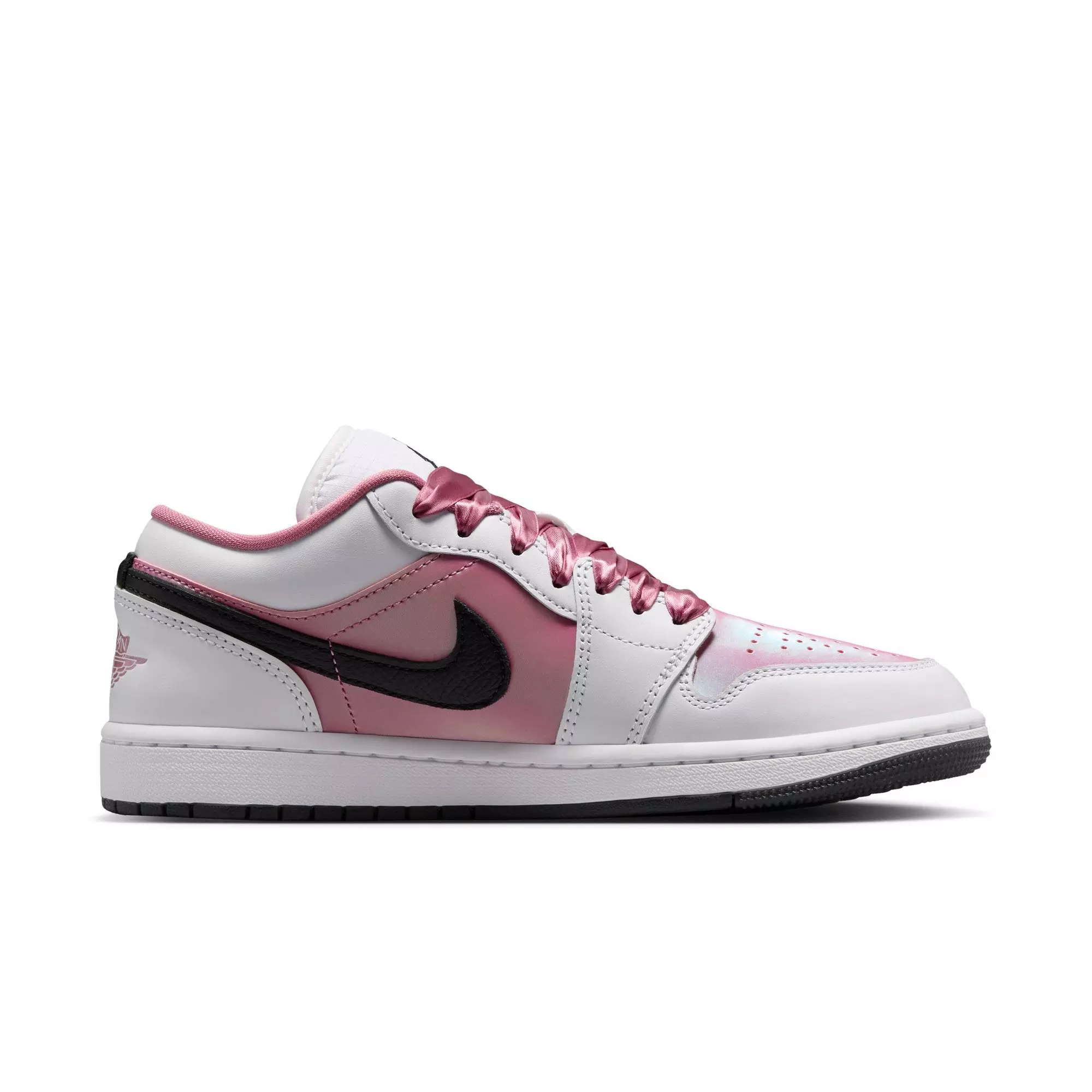 Jordan 1 Low SE "White/Desert Berry/Black" Women's Shoe - WHITE/PINK