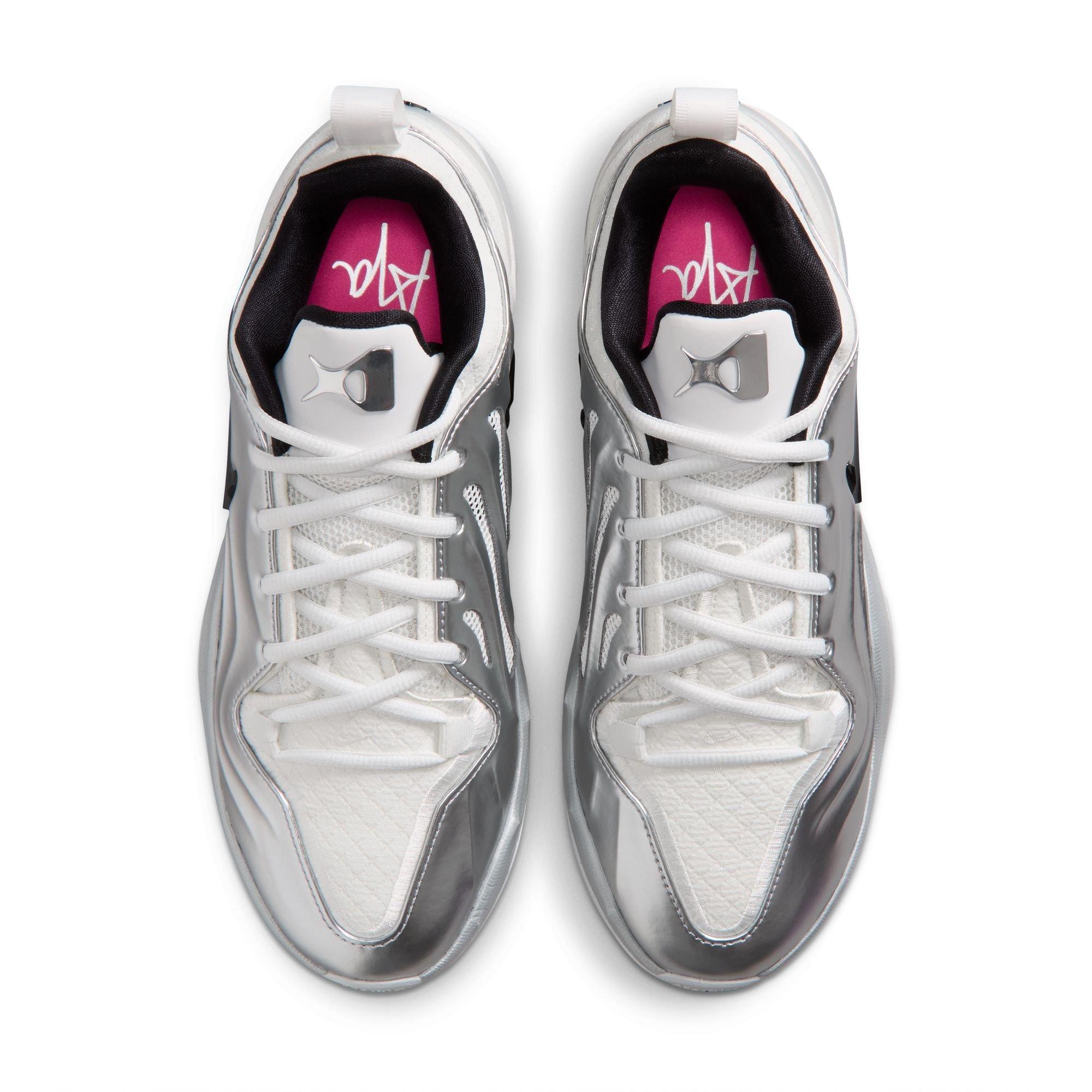 Nike A'Two "ASW" Basketball Shoe - SUMMIT WHITE/BLACK/METALLIC SILVER Thumbnail View 7
