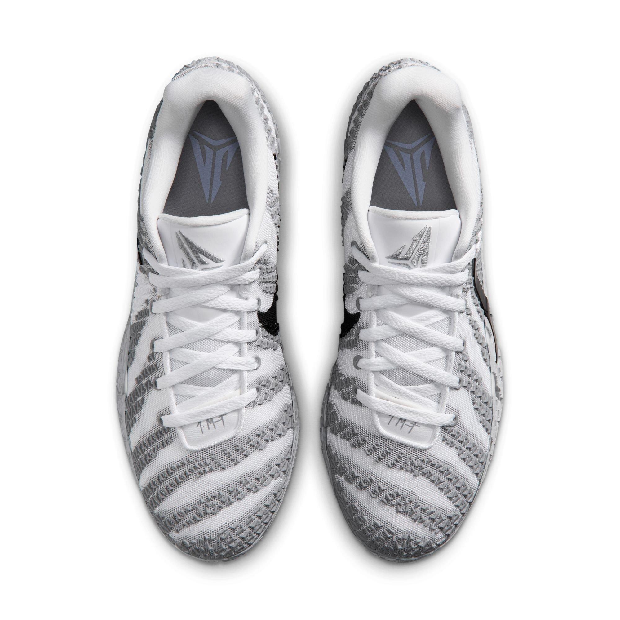 Nike Ja 3 "White/Metallic Silver/University Red" Men's Basketball Shoe - WHITE/BLACK Thumbnail View 6
