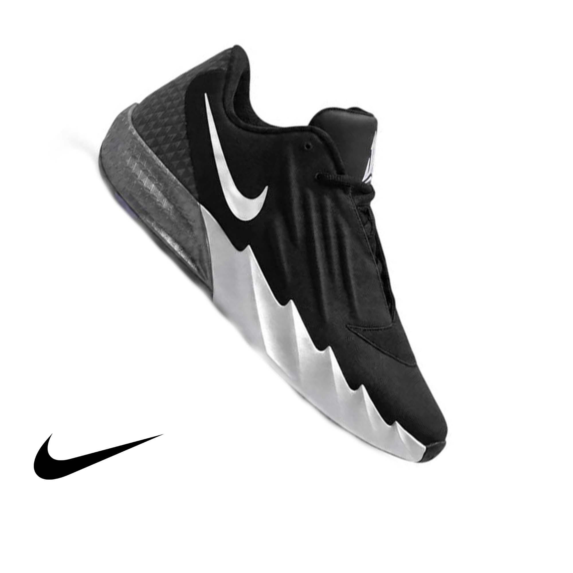 Nike Ja Twelve Time "Dark Woods" Men's Basketball Shoe - BLACK/METALLIC SILVER/SMOKE GREY