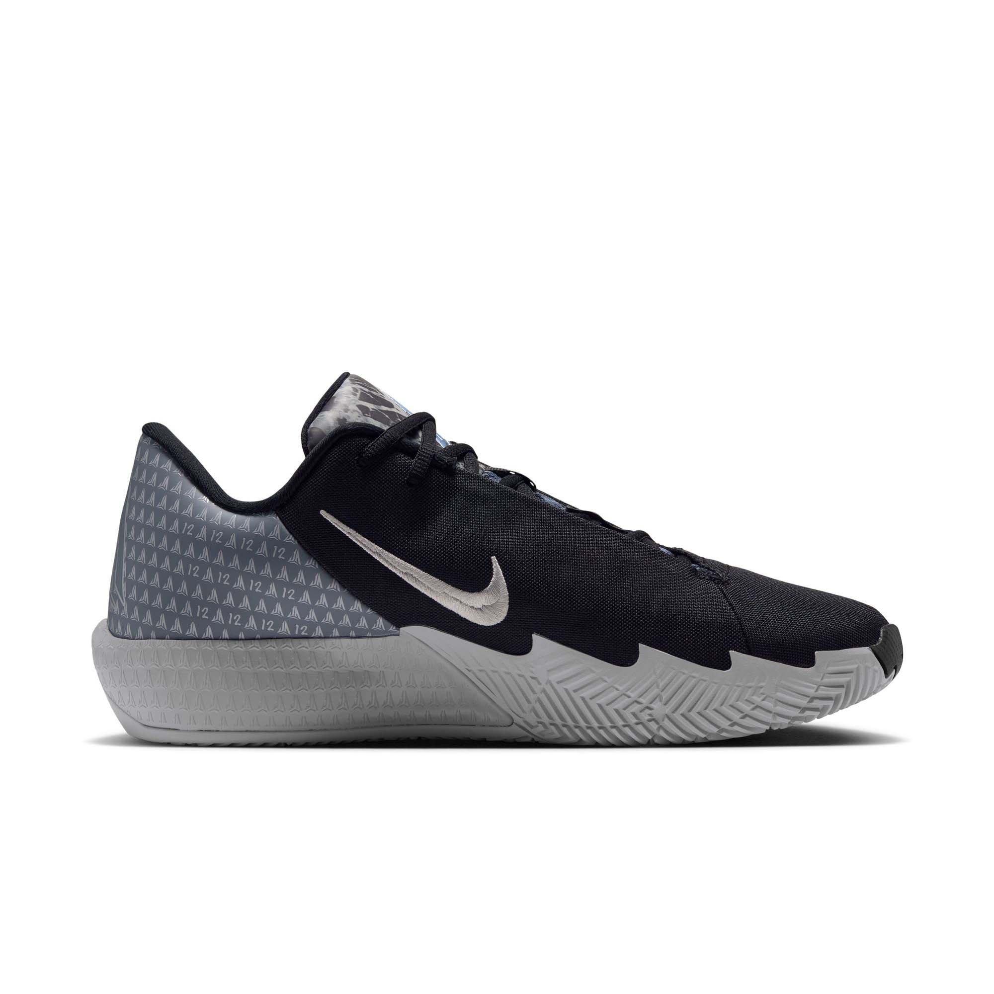 Nike Ja Twelve Time "Dark Woods" Men's Basketball Shoe - BLACK/METALLIC SILVER/SMOKE GREY