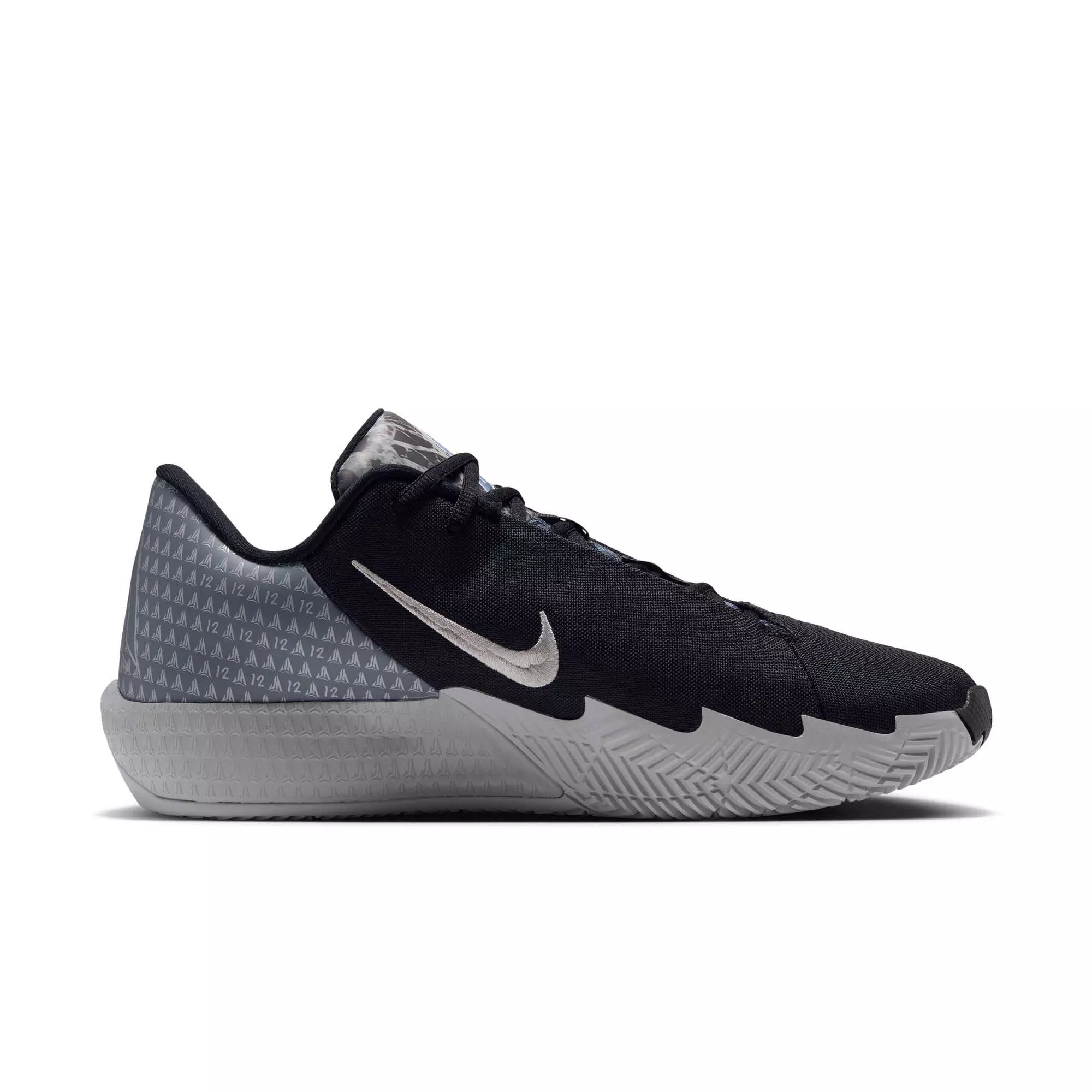 Nike Ja Twelve Time "Dark Woods" Men's Basketball Shoe - BLACK/METALLIC SILVER/SMOKE GREY