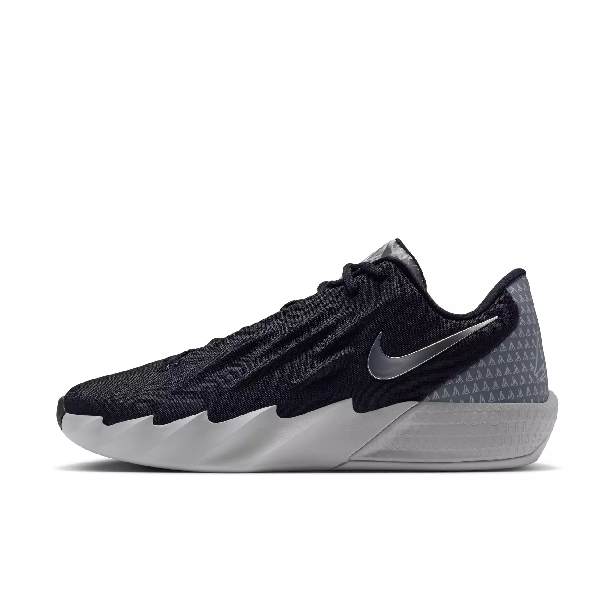 Nike Ja Twelve Time "Dark Woods" Men's Basketball Shoe - BLACK/METALLIC SILVER/SMOKE GREY