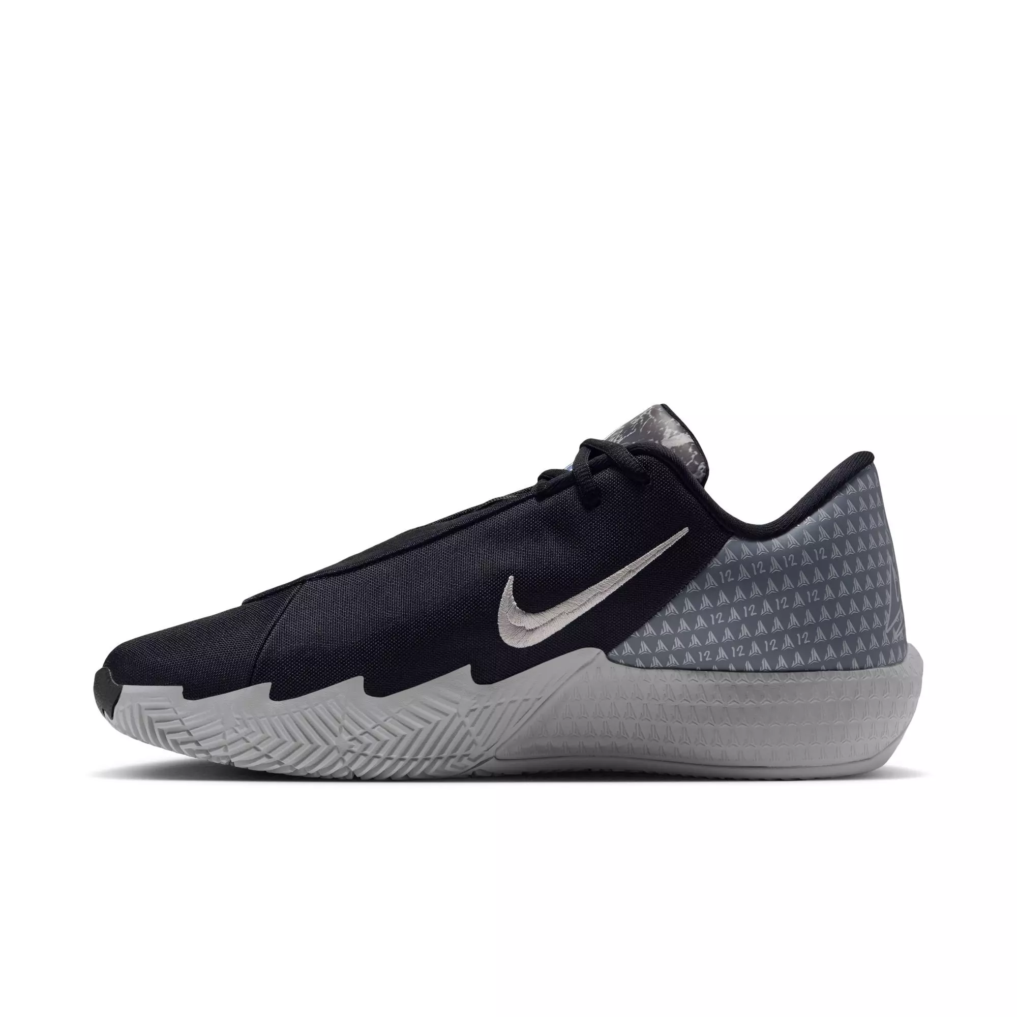 Nike Ja Twelve Time "Dark Woods" Men's Basketball Shoe - BLACK/METALLIC SILVER/SMOKE GREY