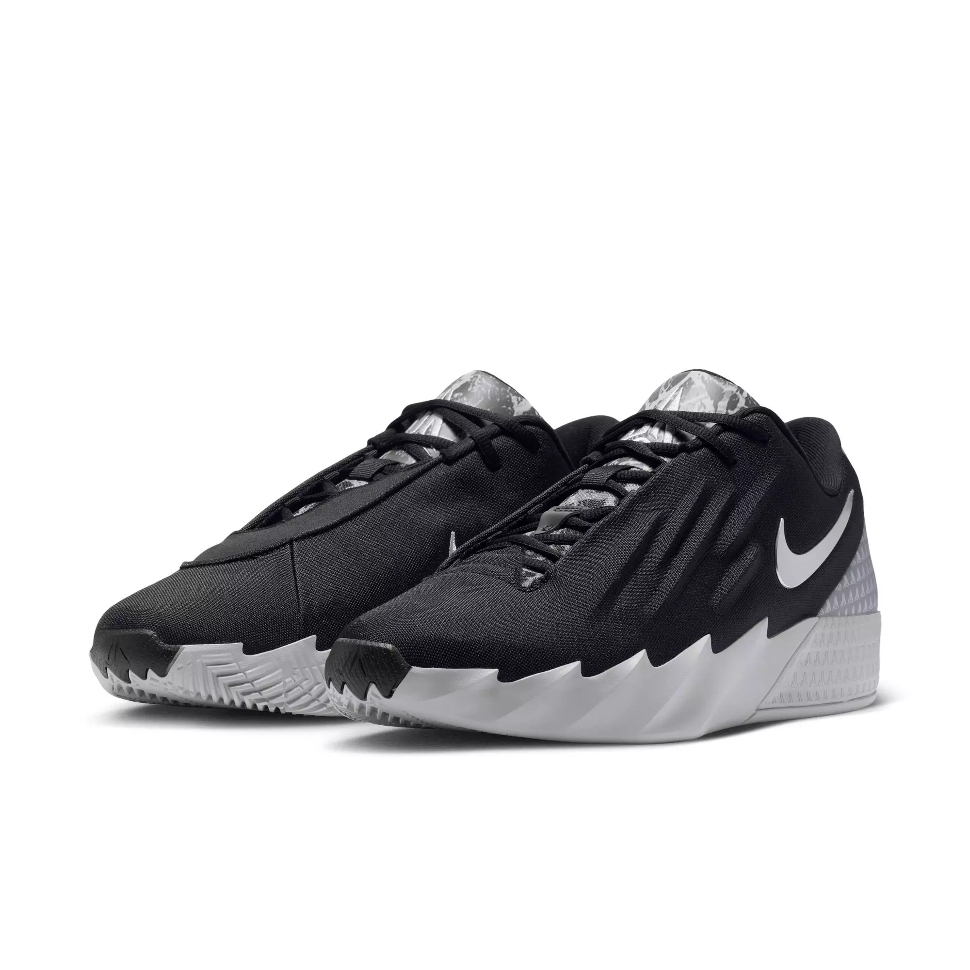 Nike Ja Twelve Time "Dark Woods" Men's Basketball Shoe - BLACK/METALLIC SILVER/SMOKE GREY