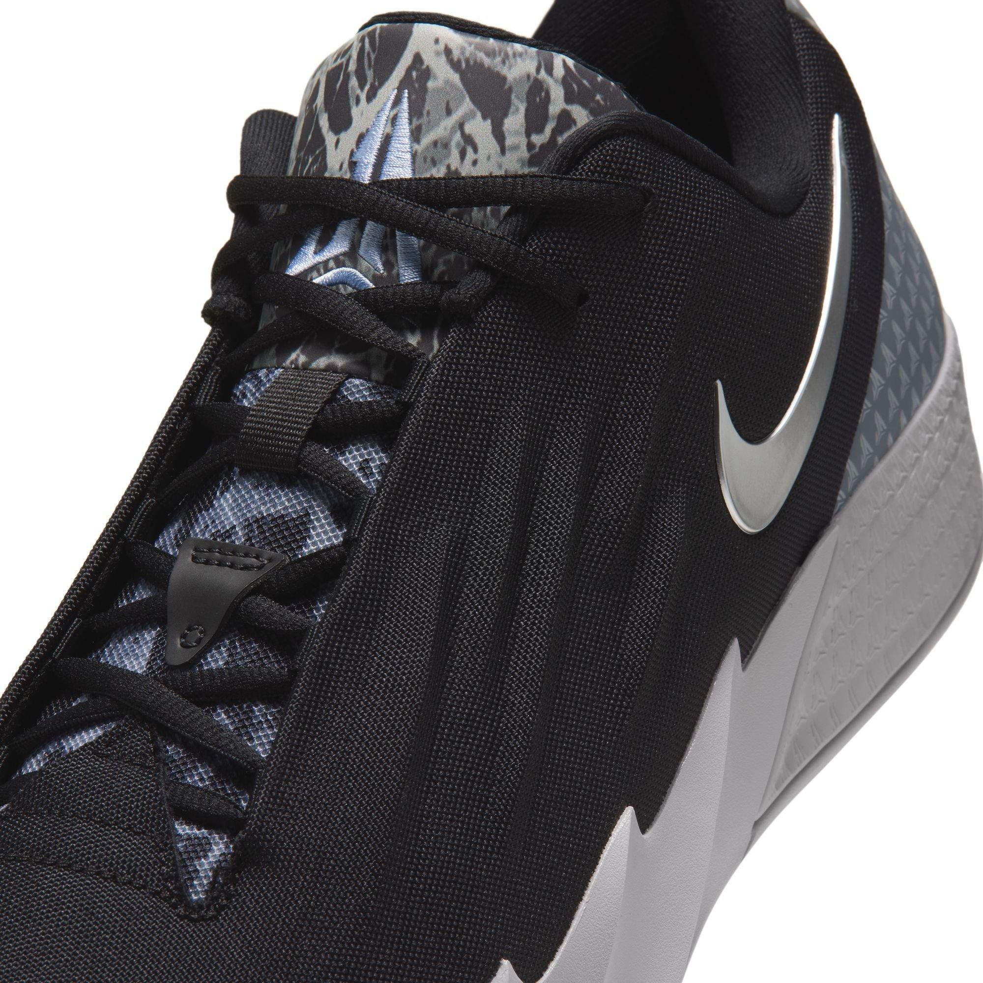 Nike Ja Twelve Time "Dark Woods" Men's Basketball Shoe - BLACK/METALLIC SILVER/SMOKE GREY