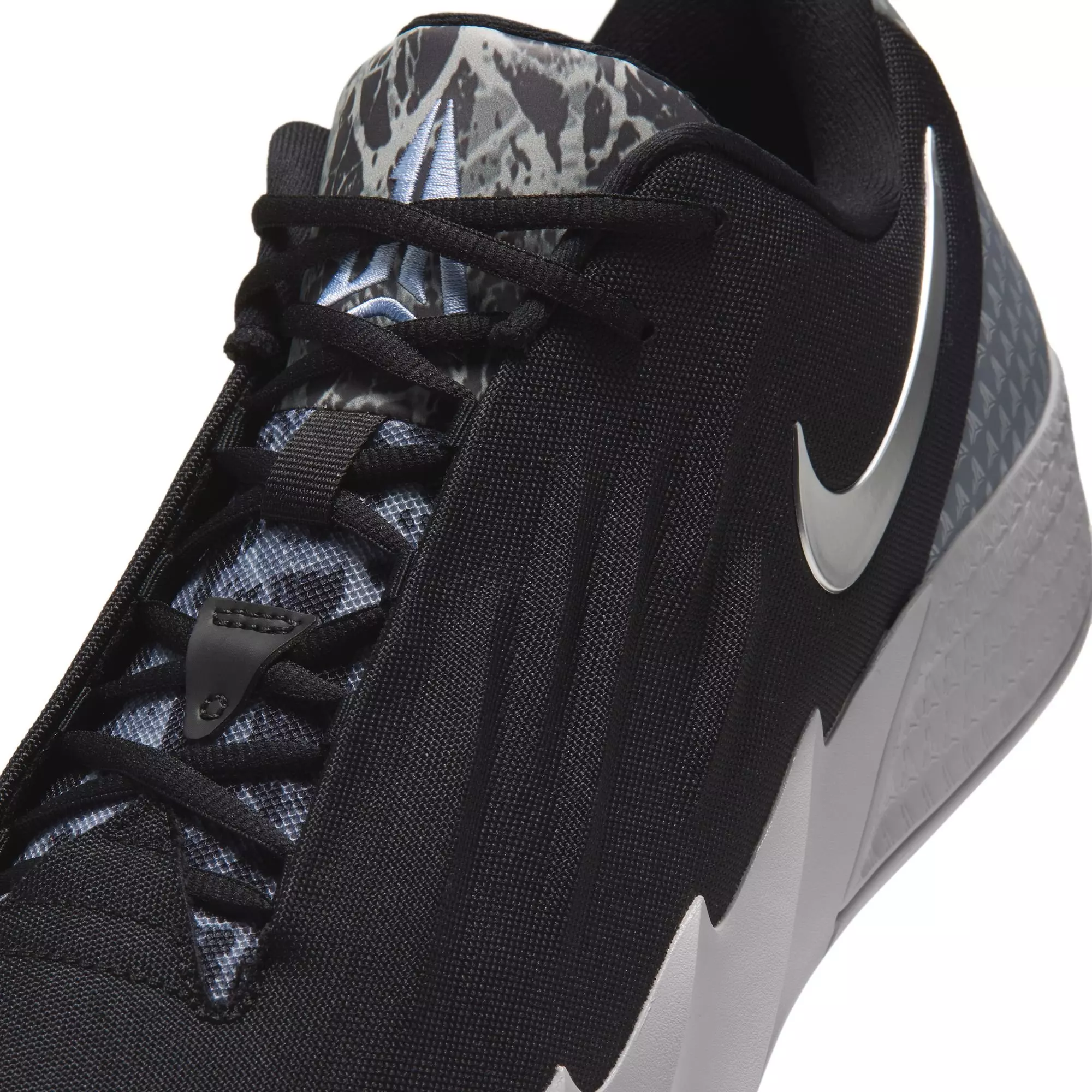 Nike Ja Twelve Time "Dark Woods" Men's Basketball Shoe - BLACK/METALLIC SILVER/SMOKE GREY