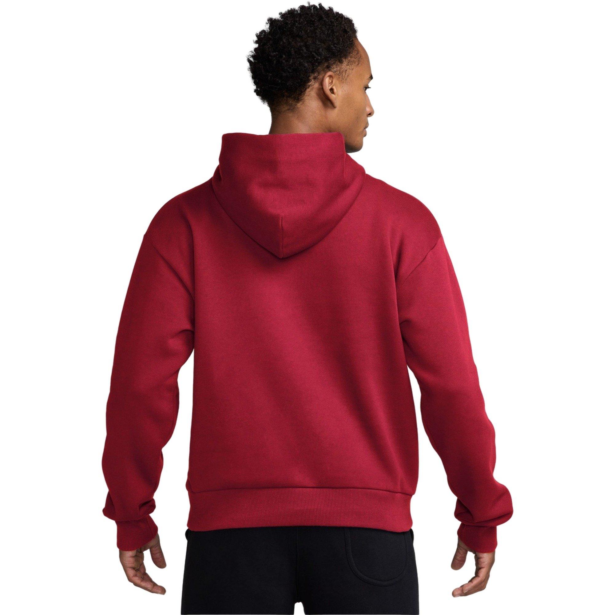 Nike Men's Solo Fleece Pullover Hoodie - RED