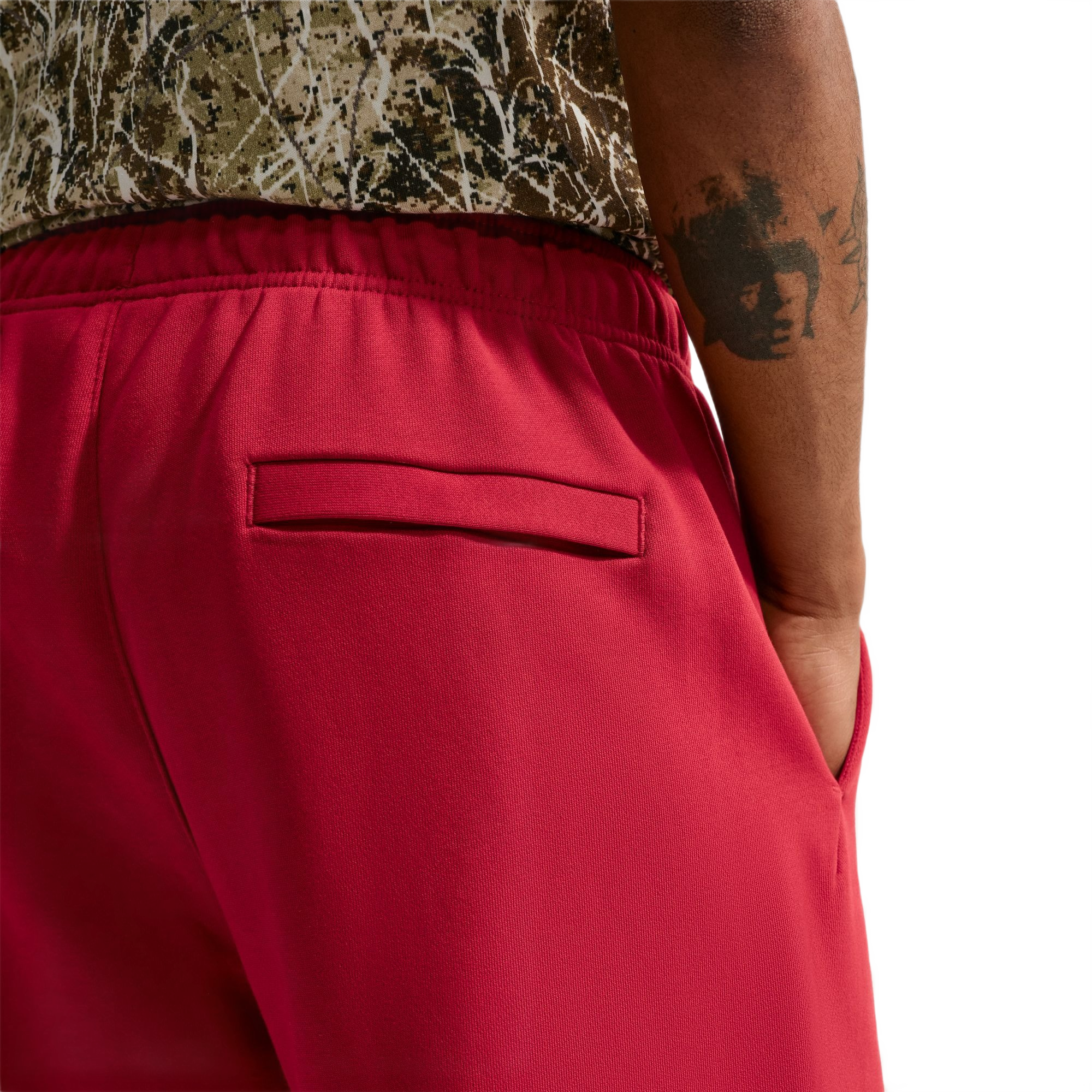 Nike Men's Solo Swoosh Bungee Pants - Red - RED