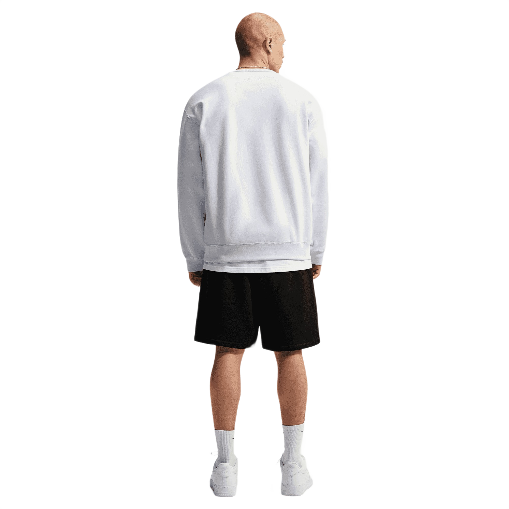 Nike Men's Solo Swoosh Shorts - BLACK Thumbnail View 2