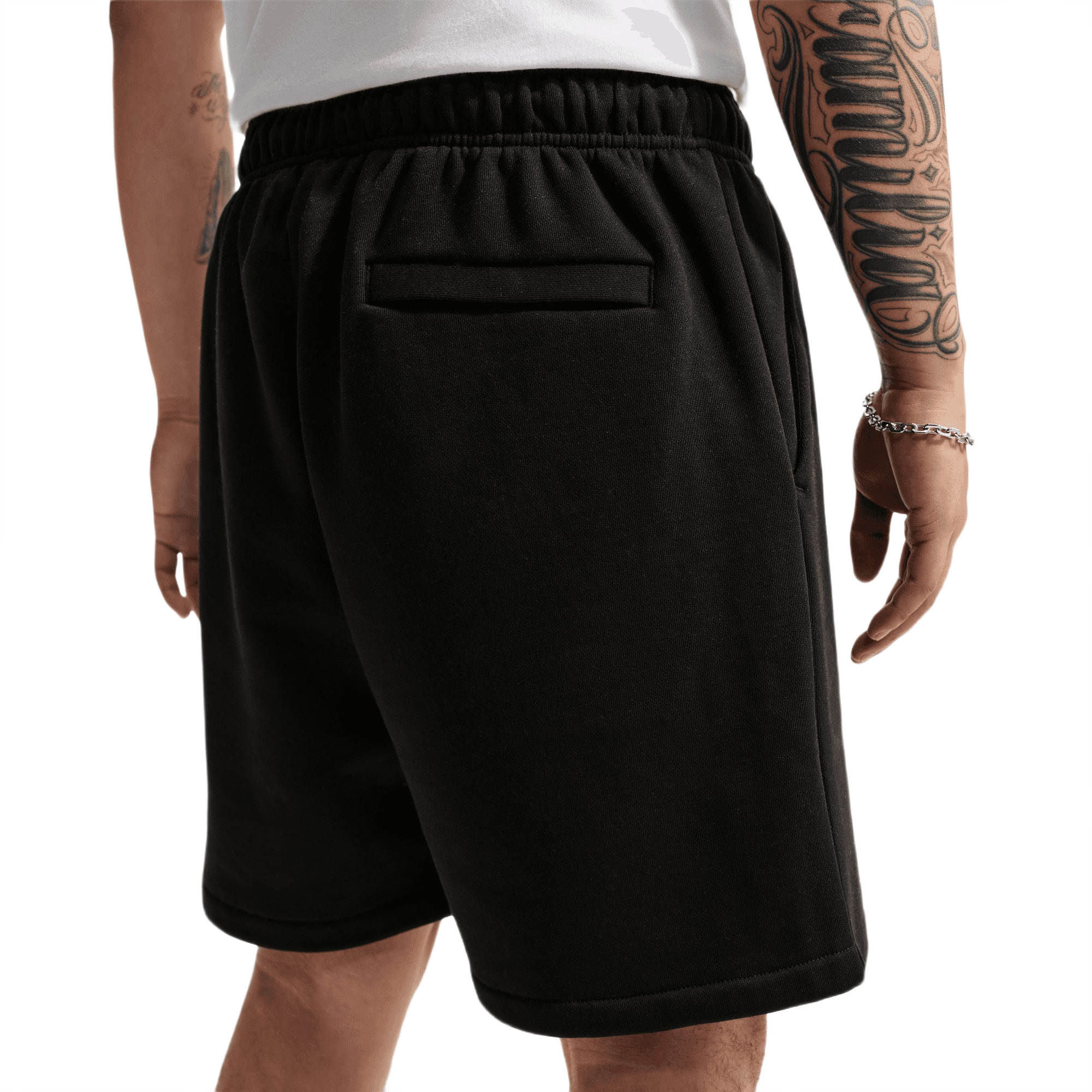 Nike Men's Solo Swoosh Shorts - BLACK Thumbnail View 4