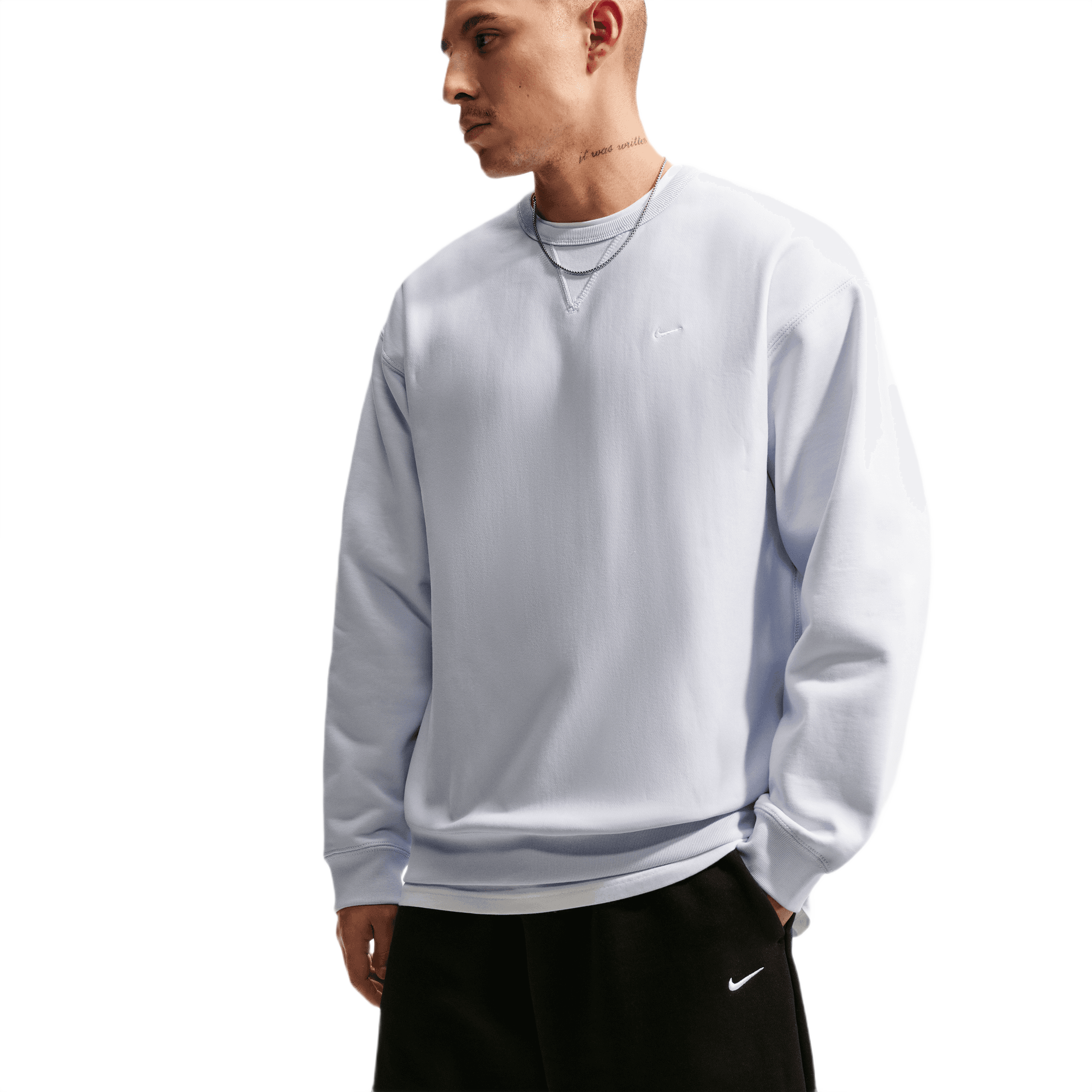 Nike Men's Solo Swoosh Shorts - BLACK Thumbnail View 5