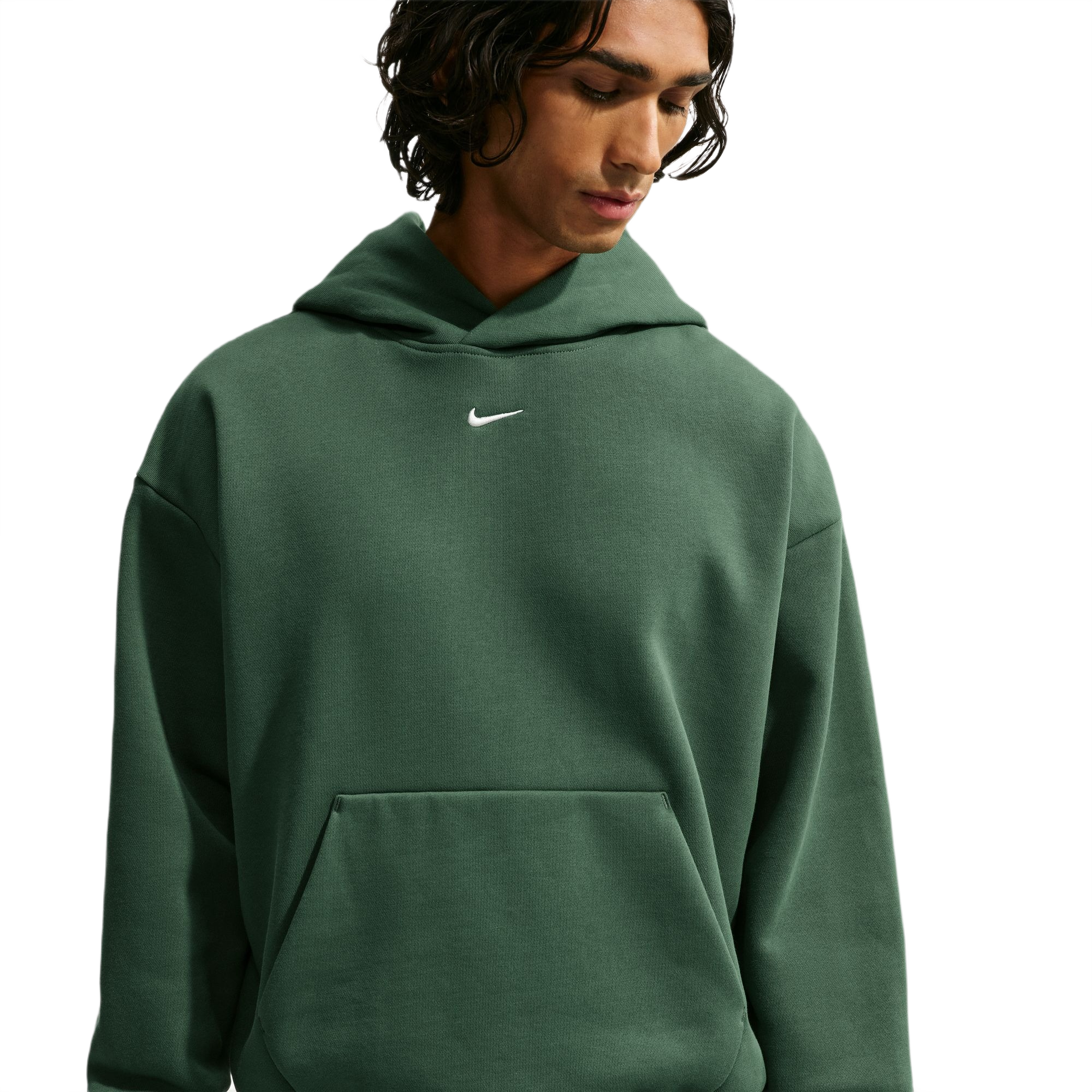 Nike Men's Solo Fleece Pullover Hoodie - Green - GREEN Thumbnail View 3