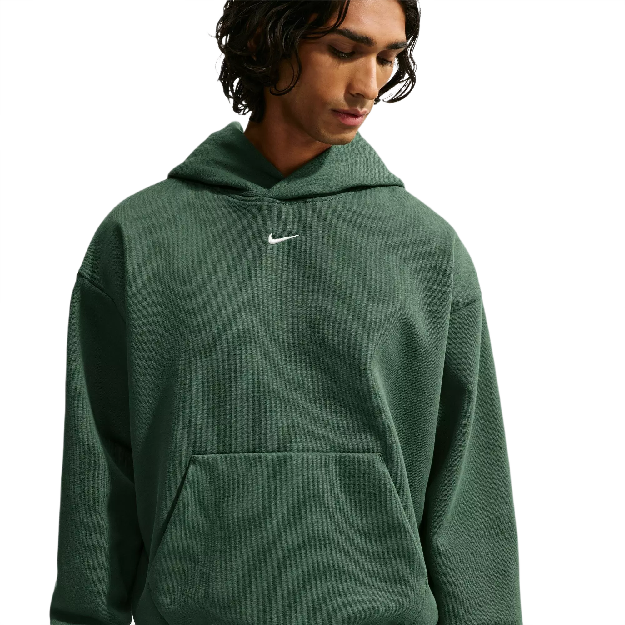Nike Men's Solo Fleece Pullover Hoodie - Green - GREEN