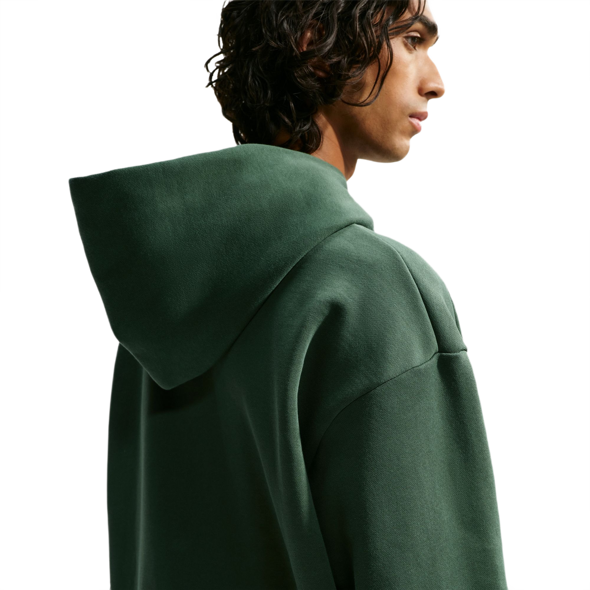 Nike Men's Solo Fleece Pullover Hoodie - Green - GREEN Thumbnail View 4