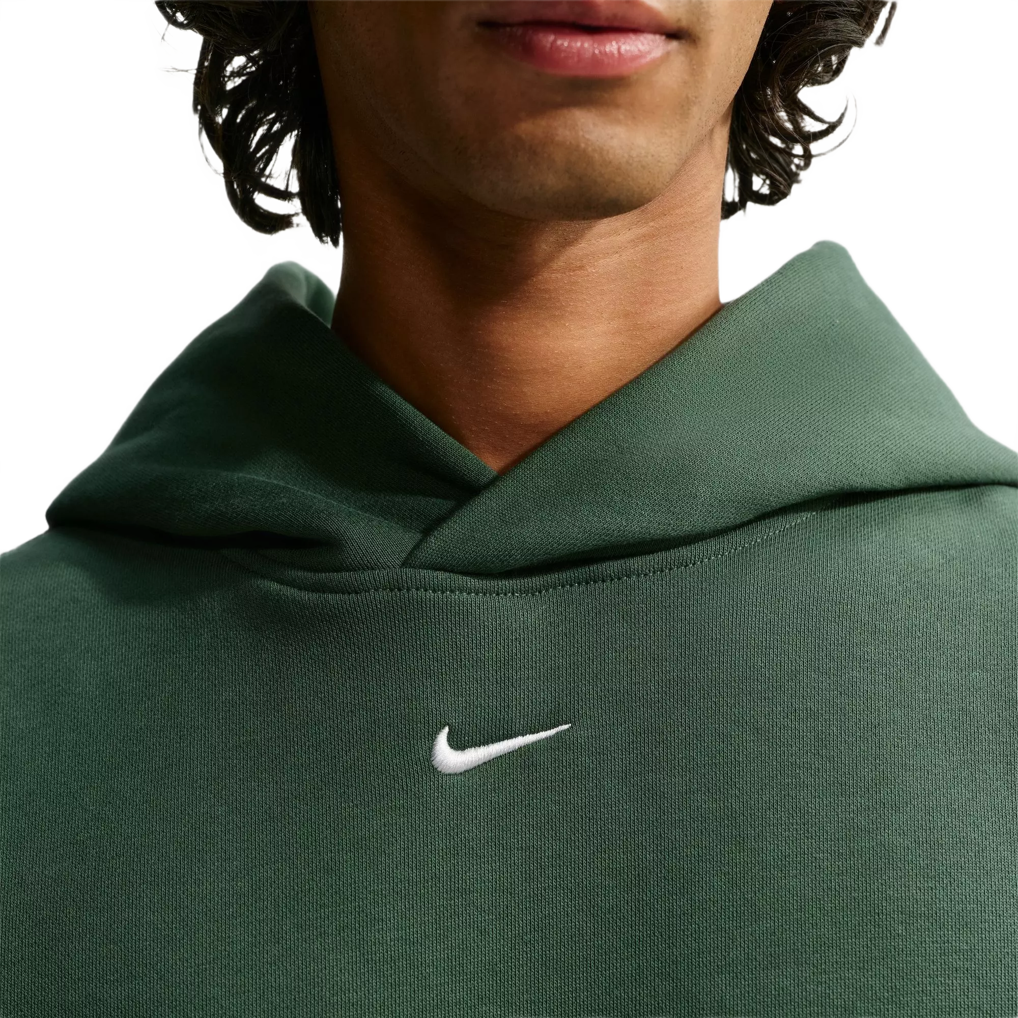 Nike Men's Solo Fleece Pullover Hoodie - Green - GREEN