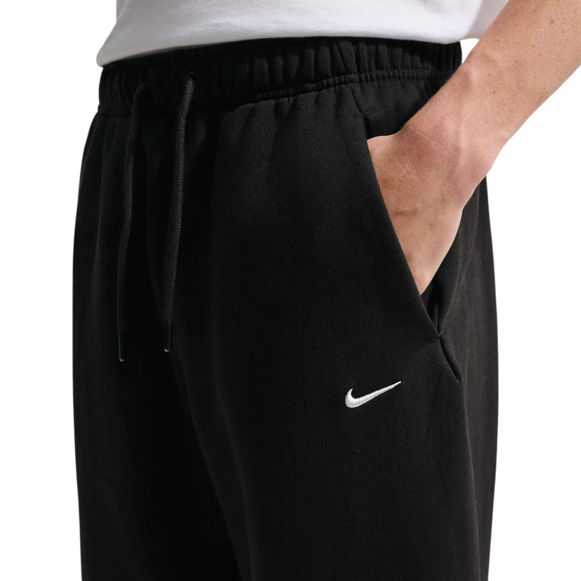 Nike Men's Solo Fleece Bungee Pants - Black - BLACK