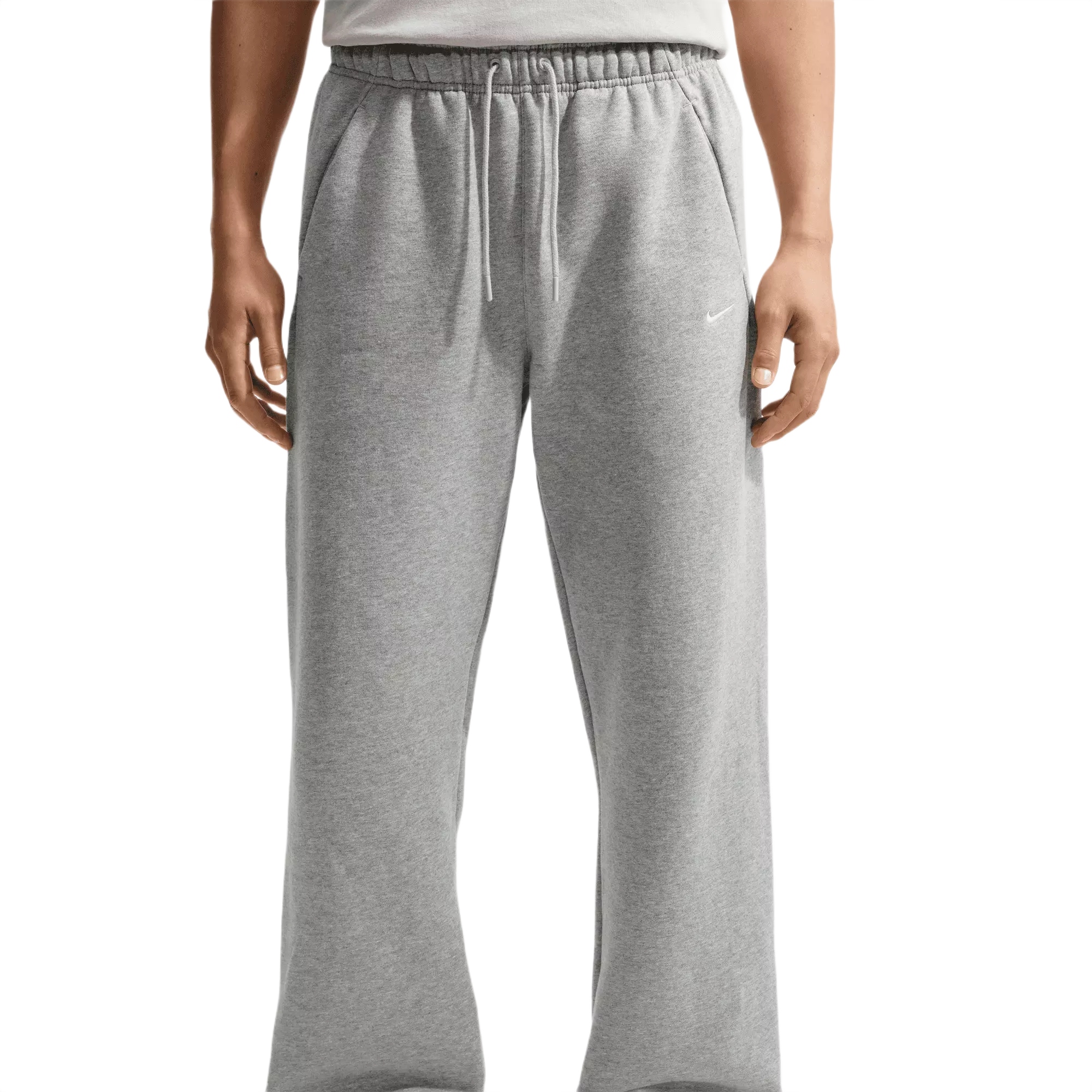 Nike Men's Solo Swoosh Bungee Pants - GREY