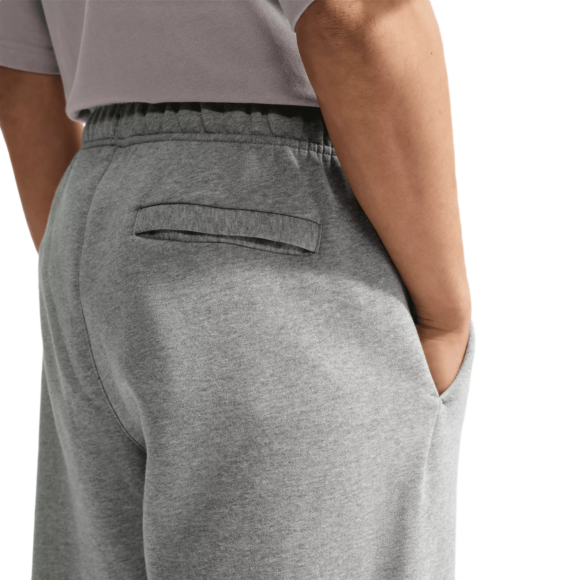 Nike Men's Solo Swoosh Bungee Pants - GREY