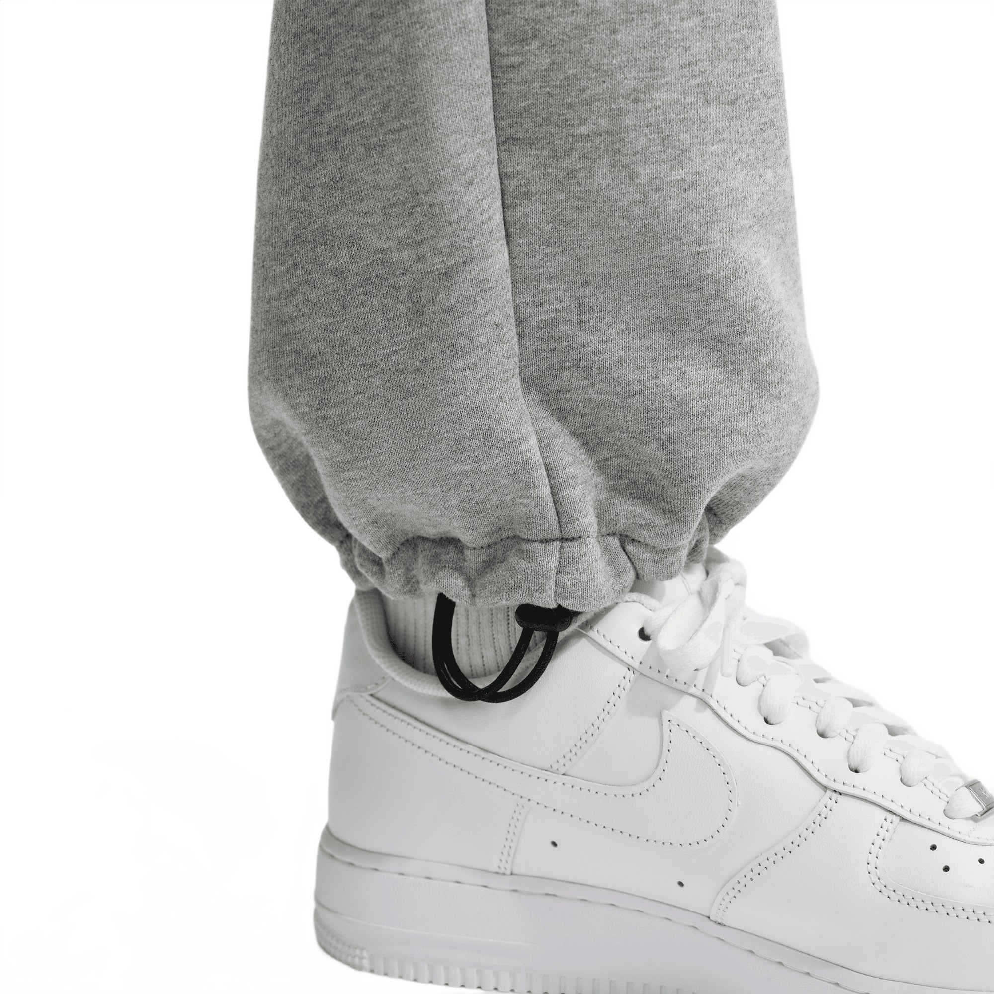Nike Men's Solo Swoosh Bungee Pants - GREY Thumbnail View 5